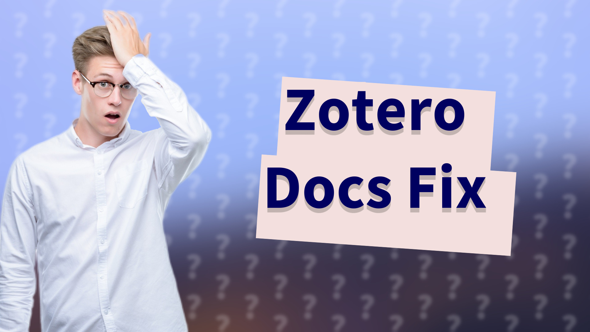 Zotero Docs Fix
