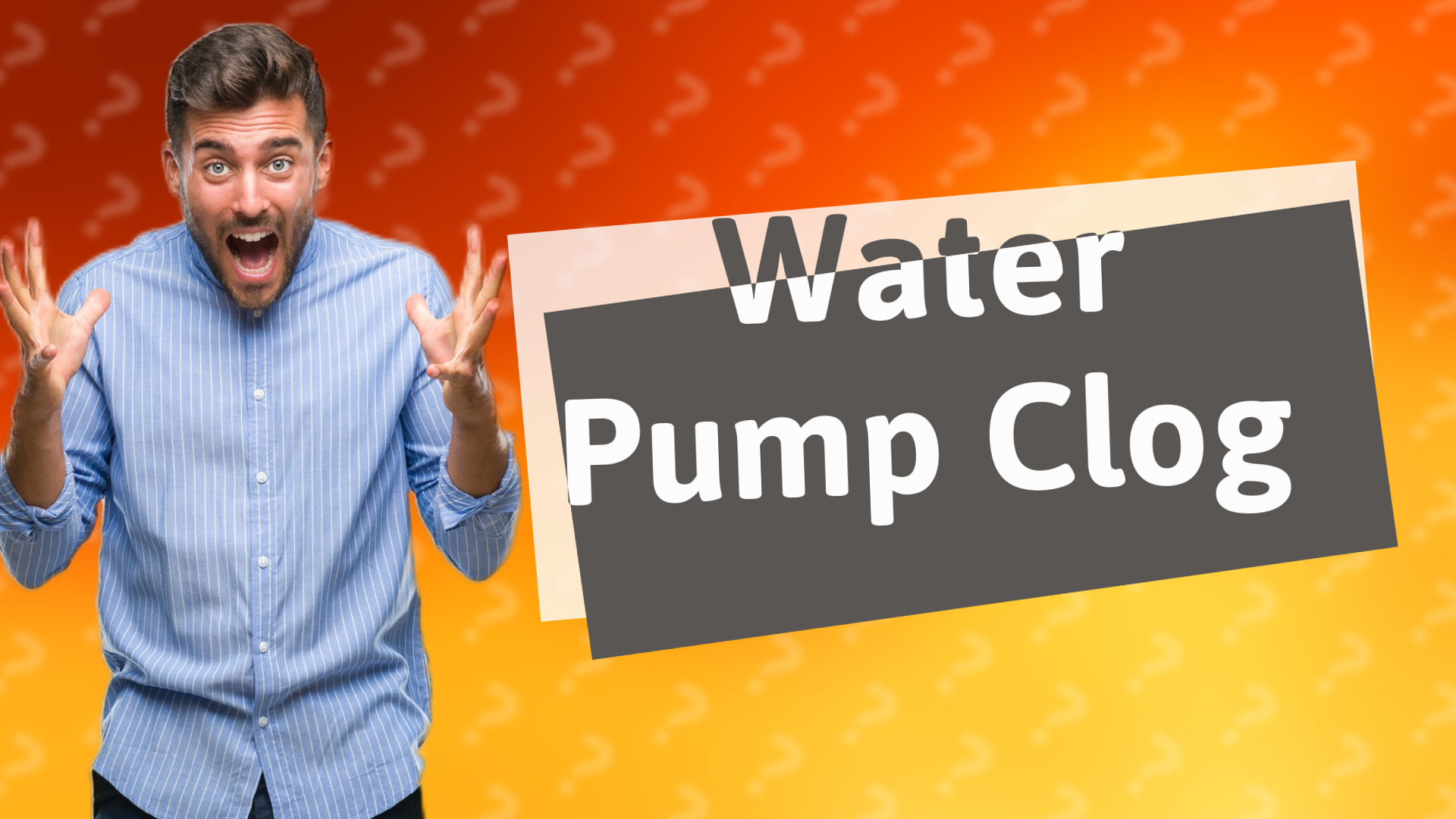 Water Pump Clog