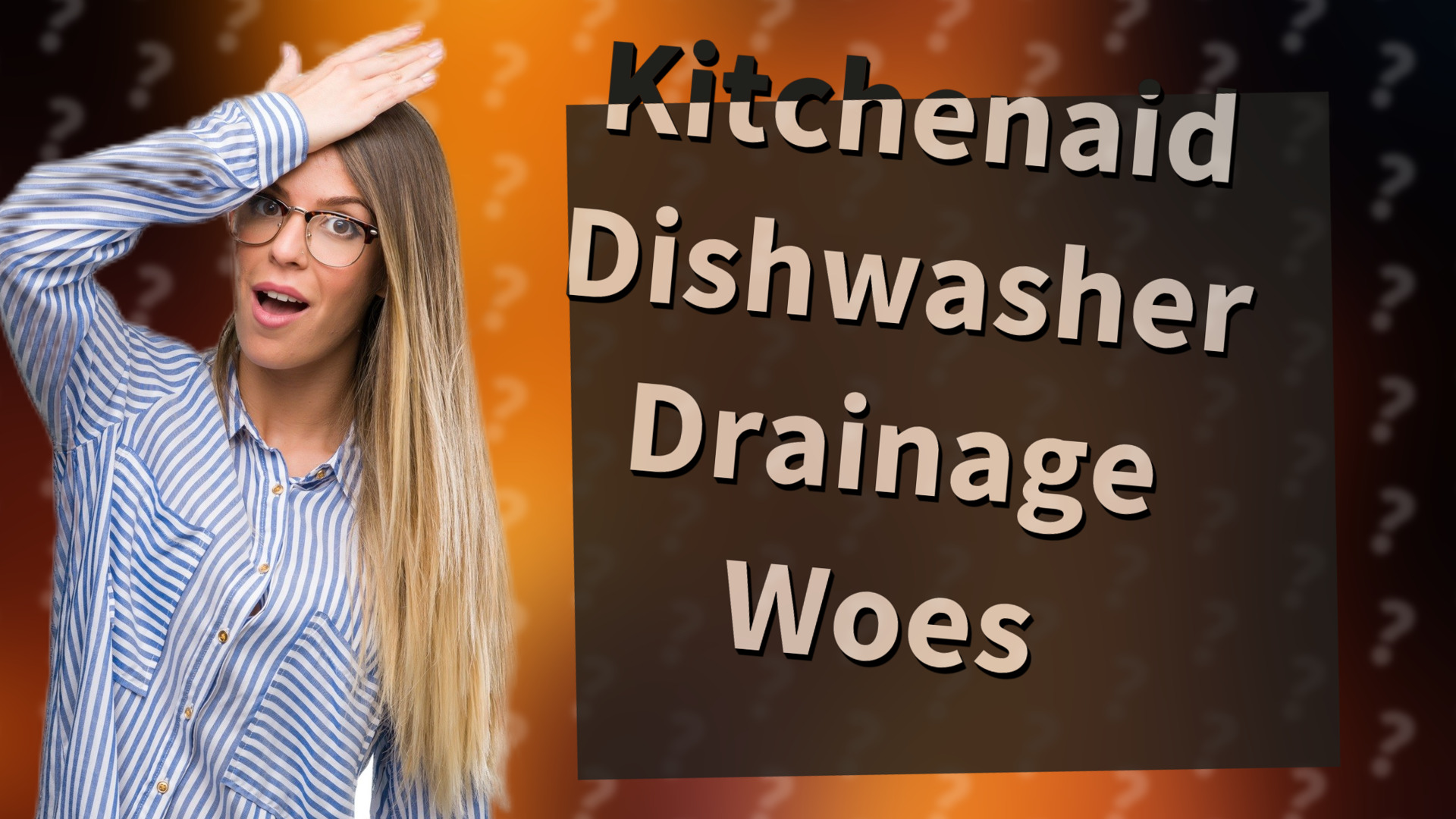Kitchenaid Dishwasher Drainage Woes