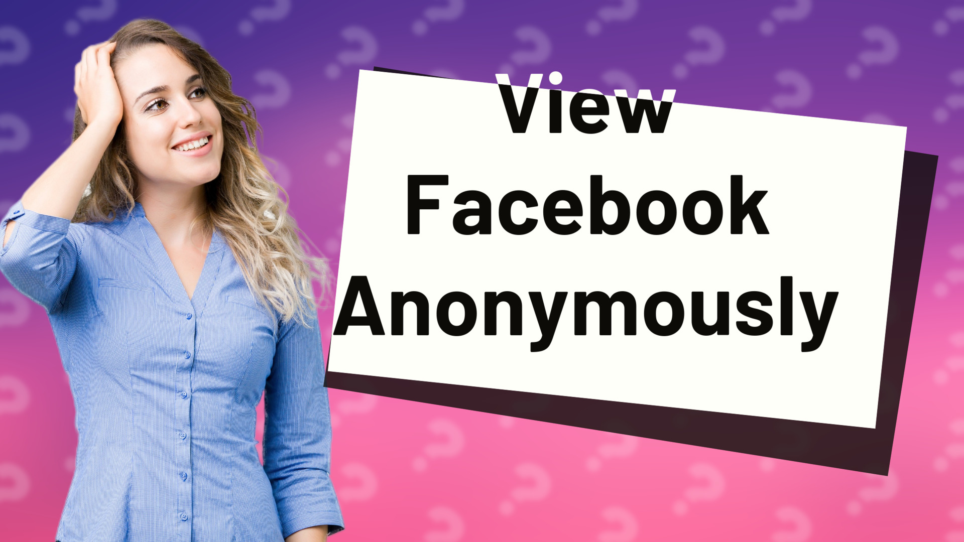 View Facebook Anonymously