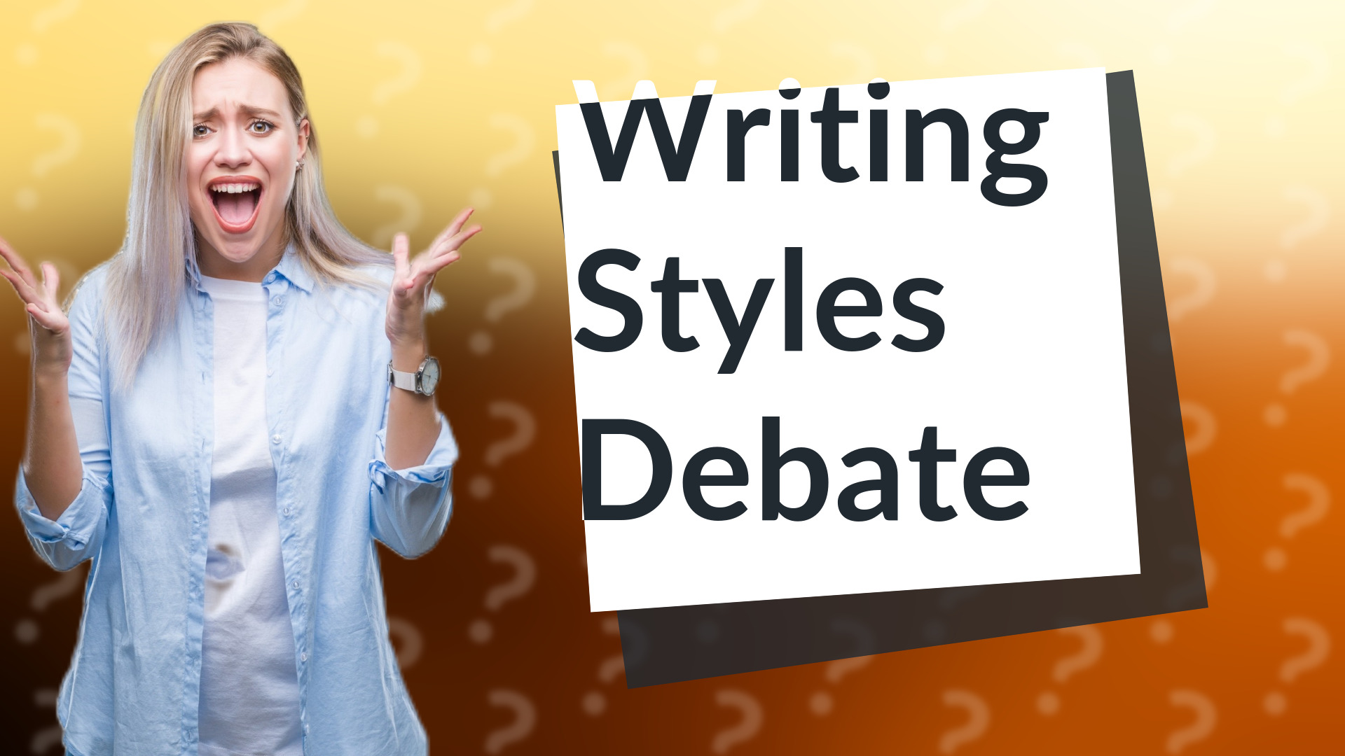 Writing Styles Debate