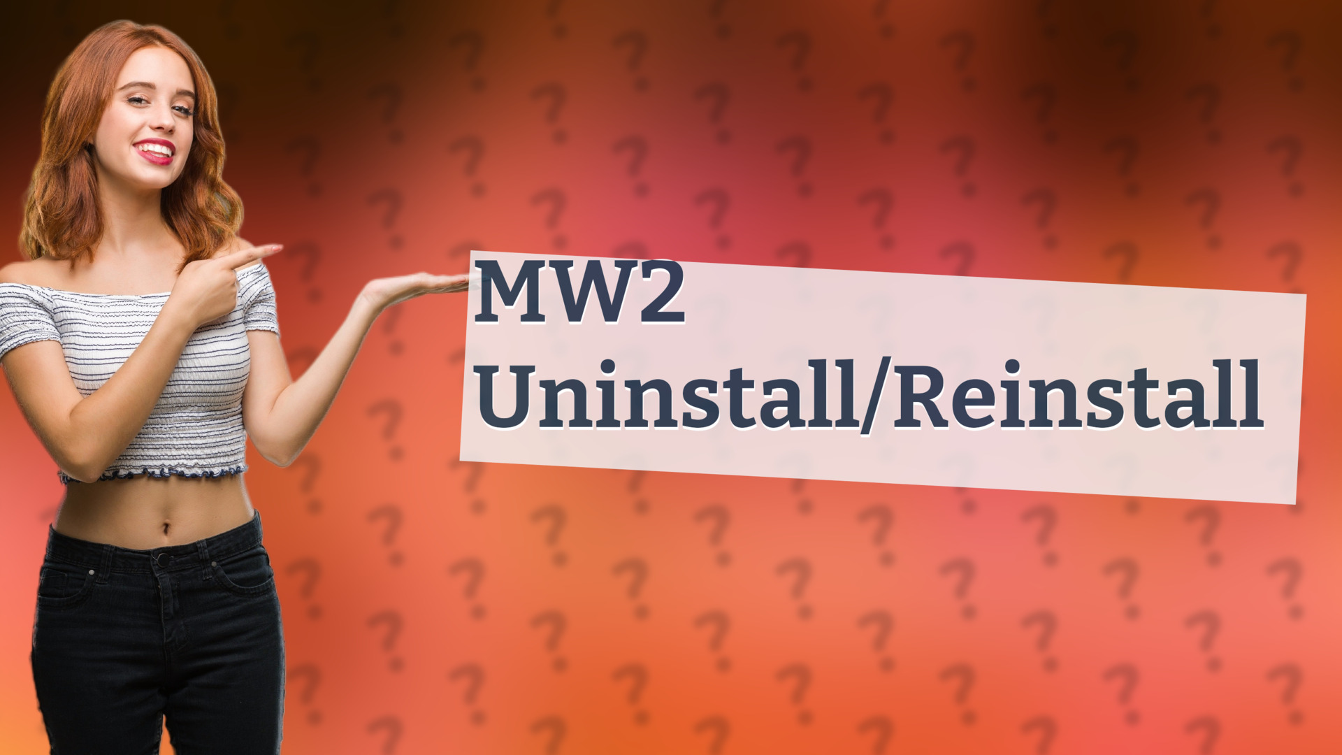 MW2 Uninstall/Reinstall