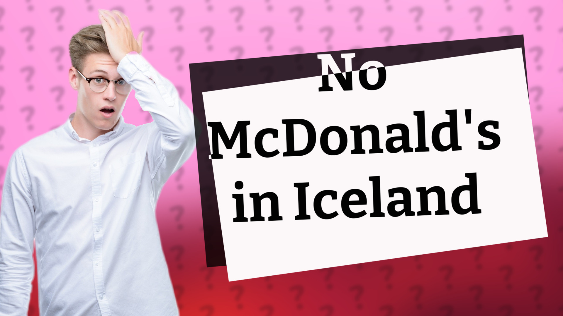 No McDonald's in Iceland