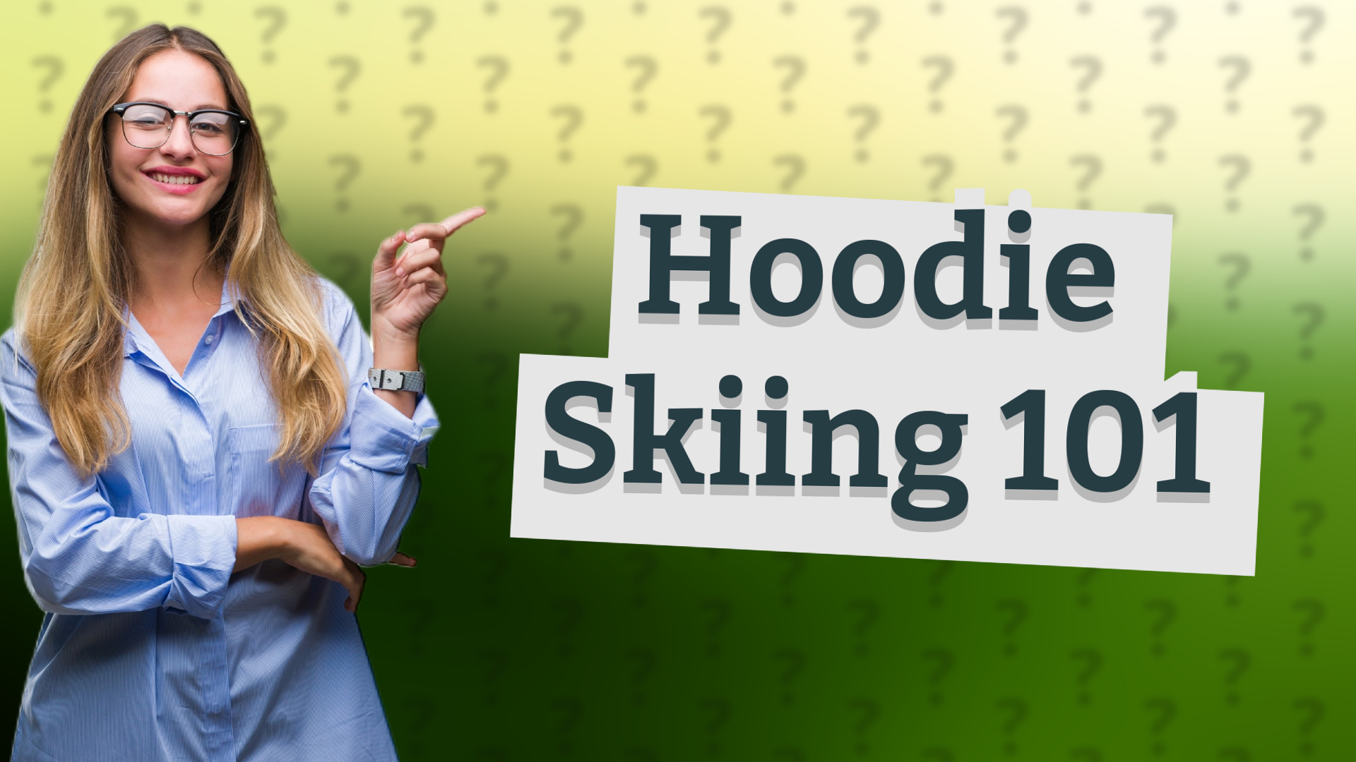 Hoodie Skiing 101