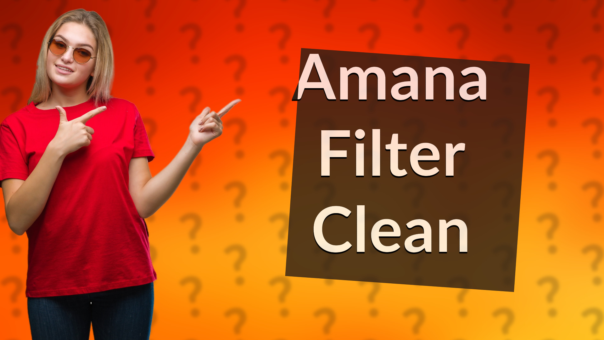 Amana Filter Clean