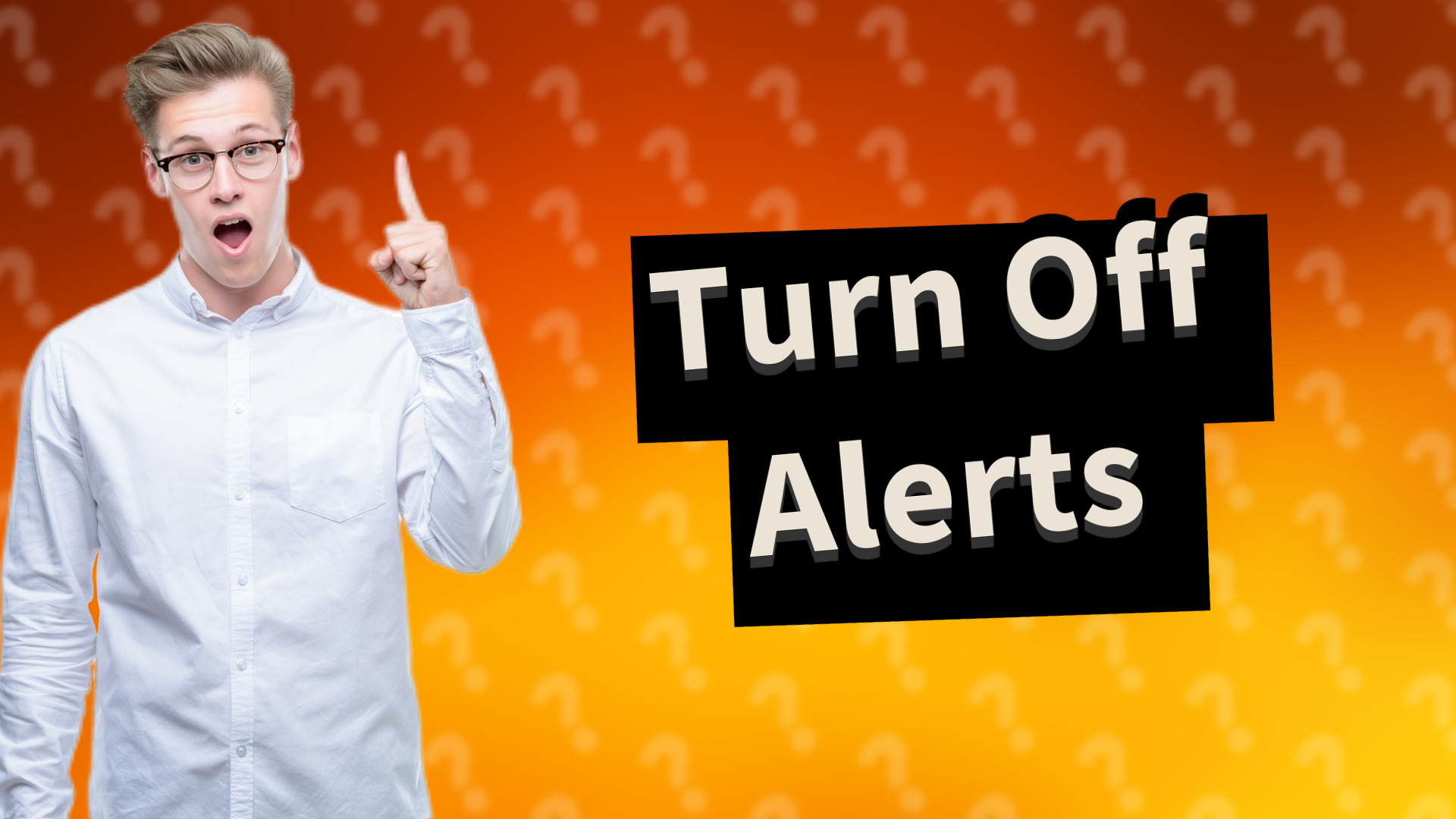 Turn Off Alerts