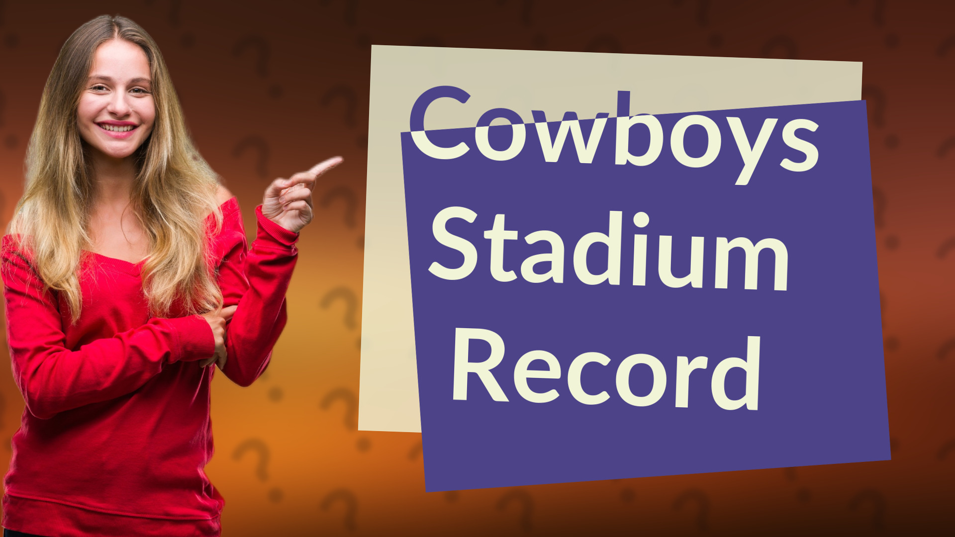 Cowboys Stadium Record