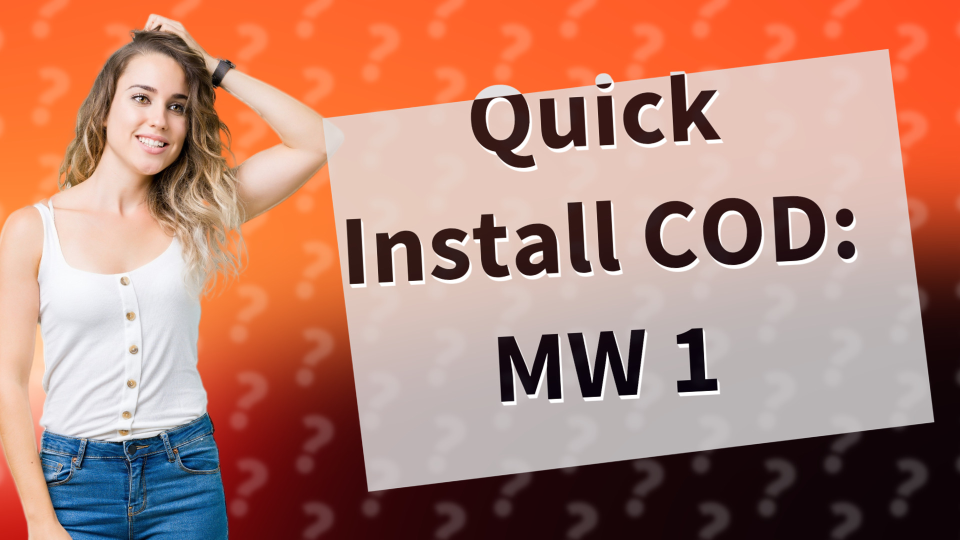 Quick Install COD: MW 1