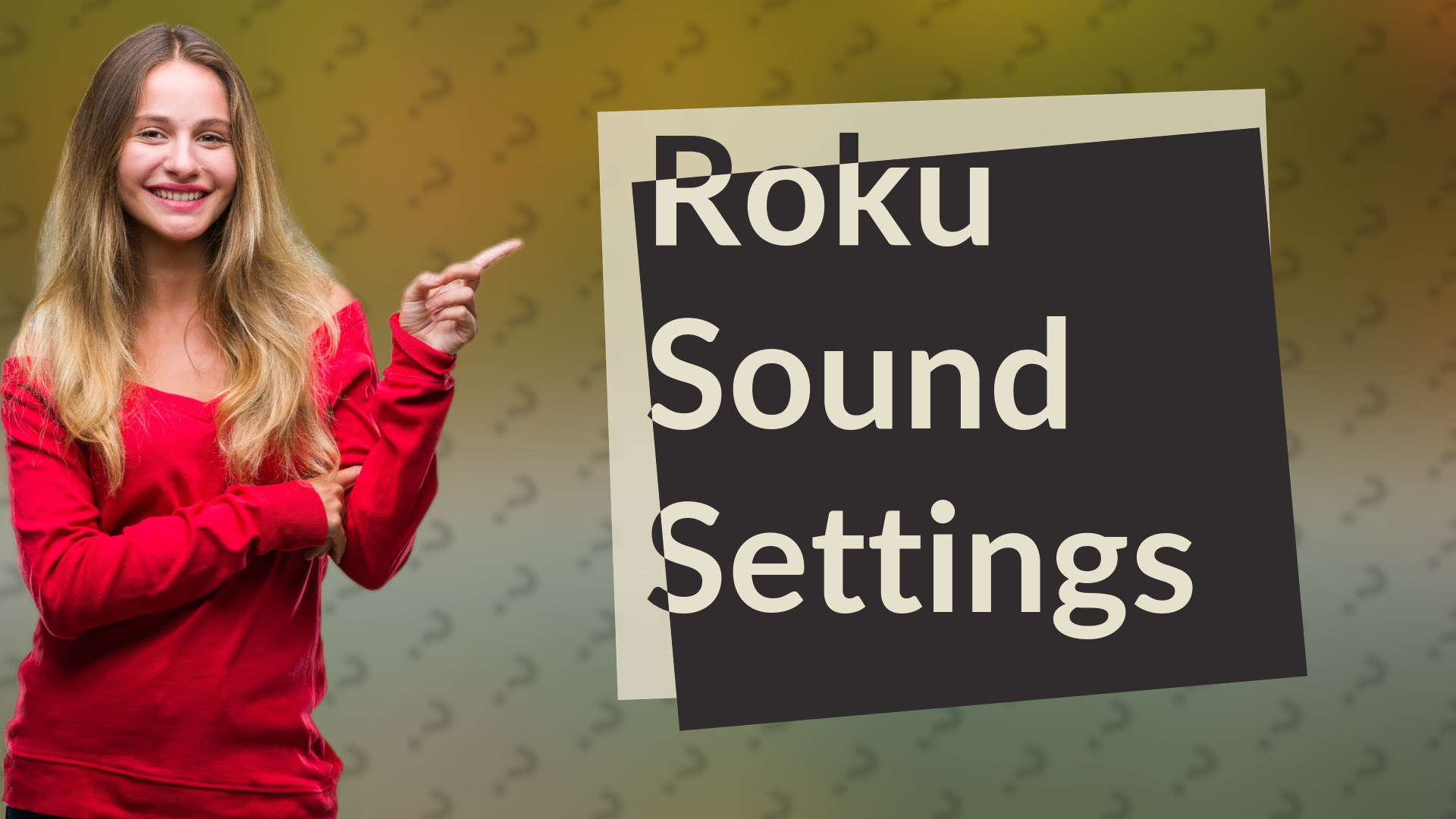 Roku Sound Settings