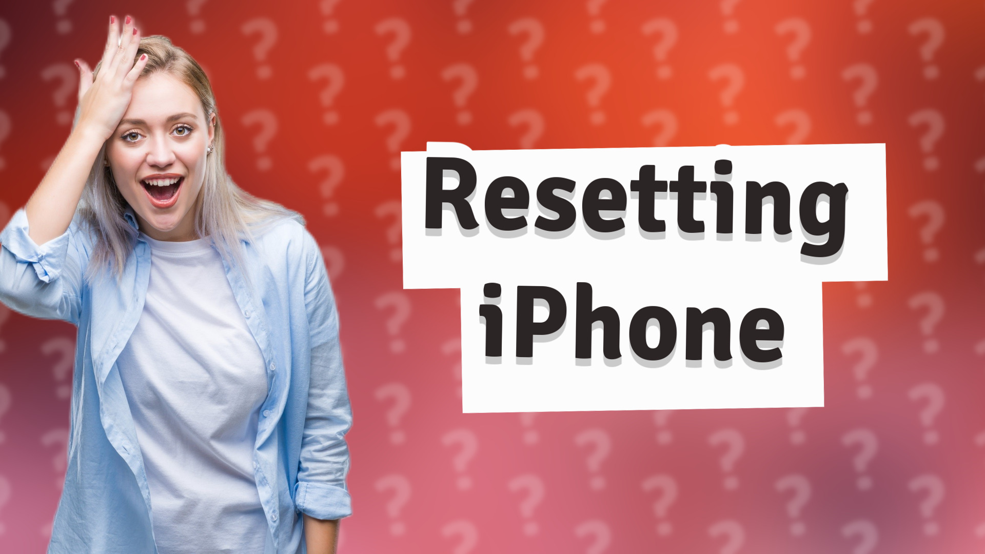 Resetting iPhone