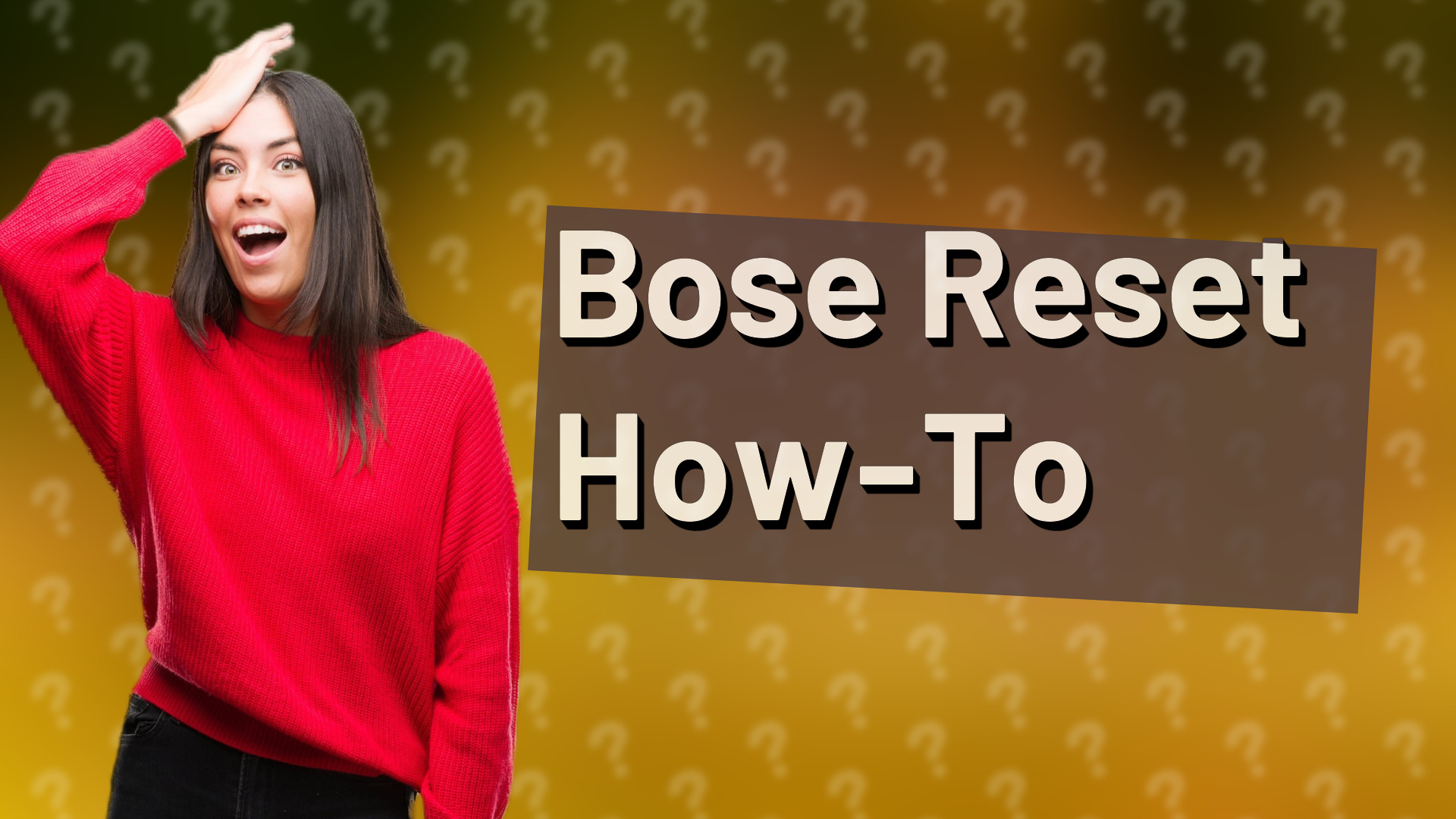 Bose Reset How-To