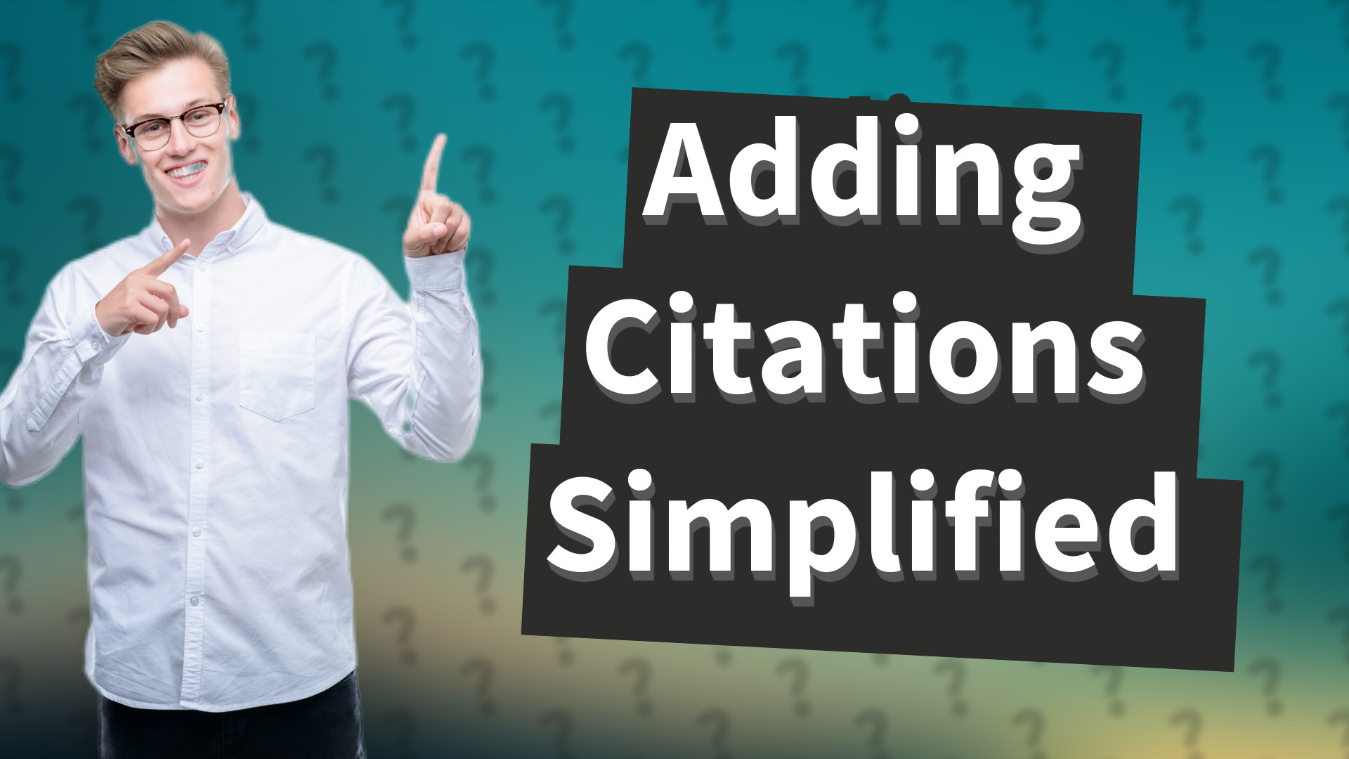 Adding Citations Simplified