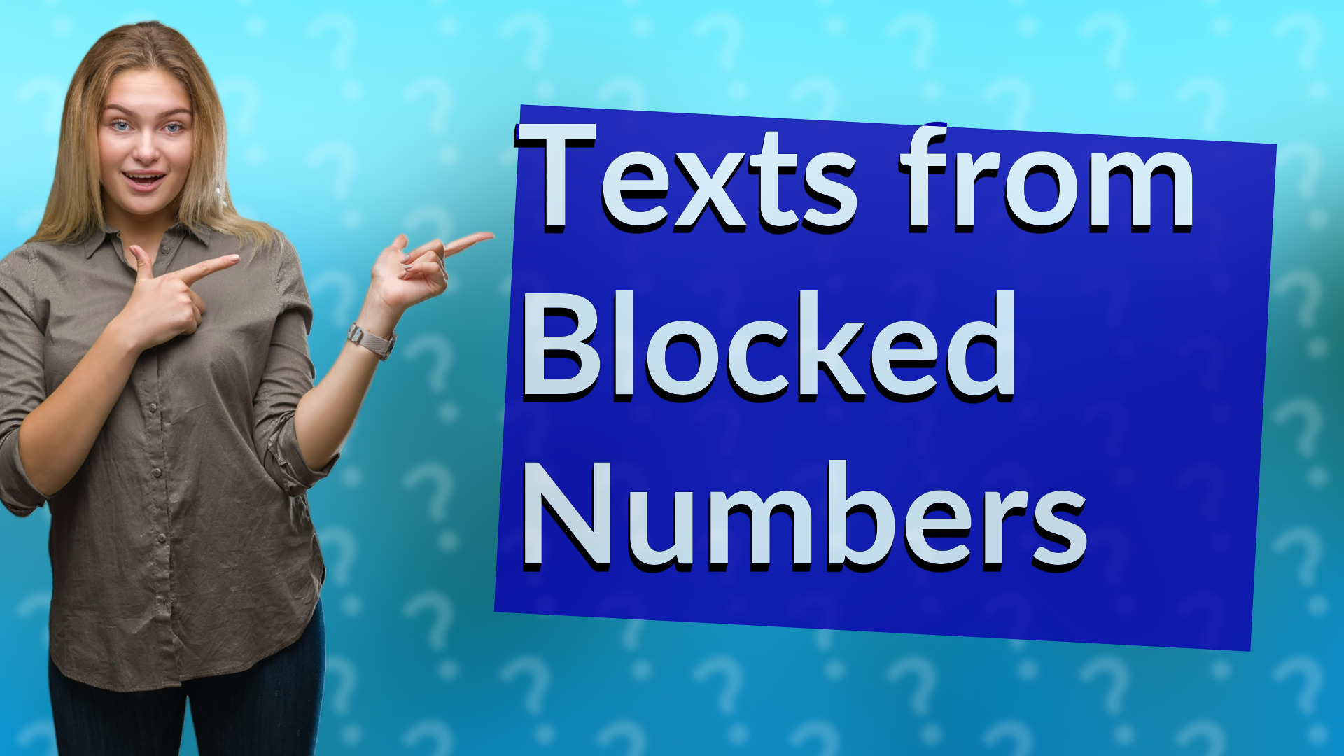 Texts from Blocked Numbers