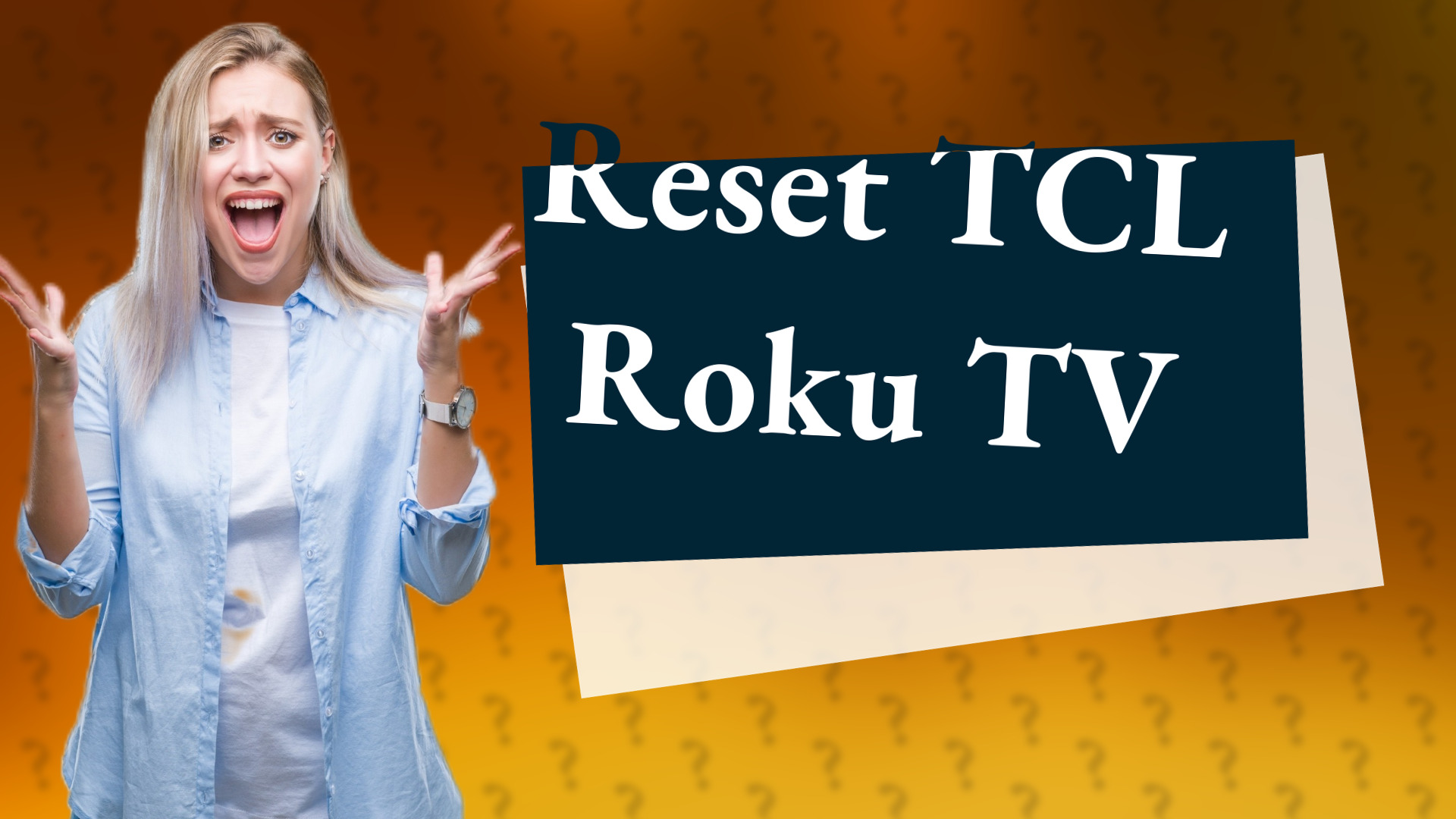 Reset TCL Roku TV