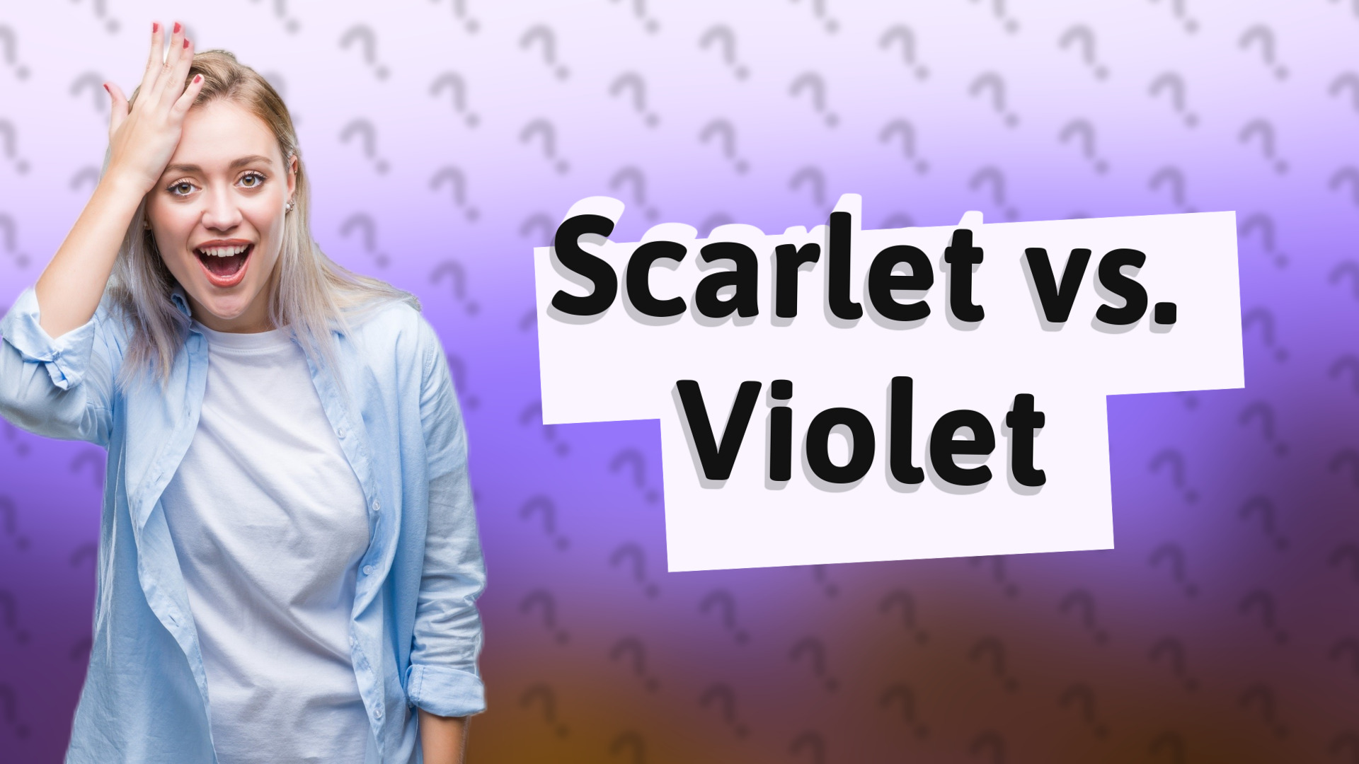 Scarlet vs. Violet