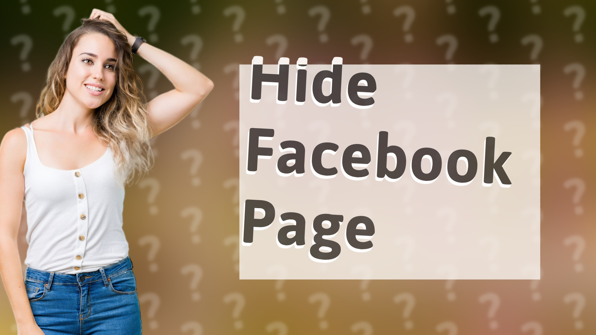 Hide Facebook Page