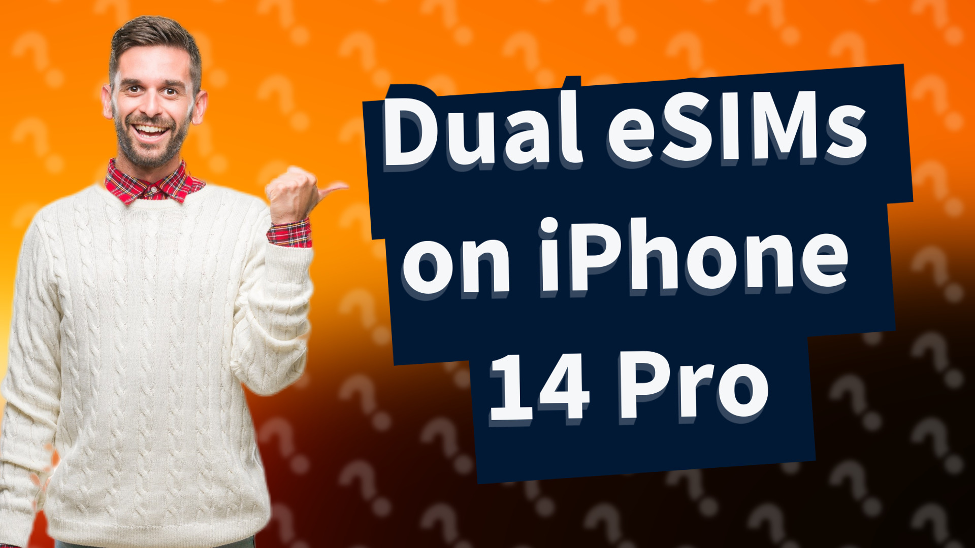 Dual eSIMs on iPhone 14 Pro