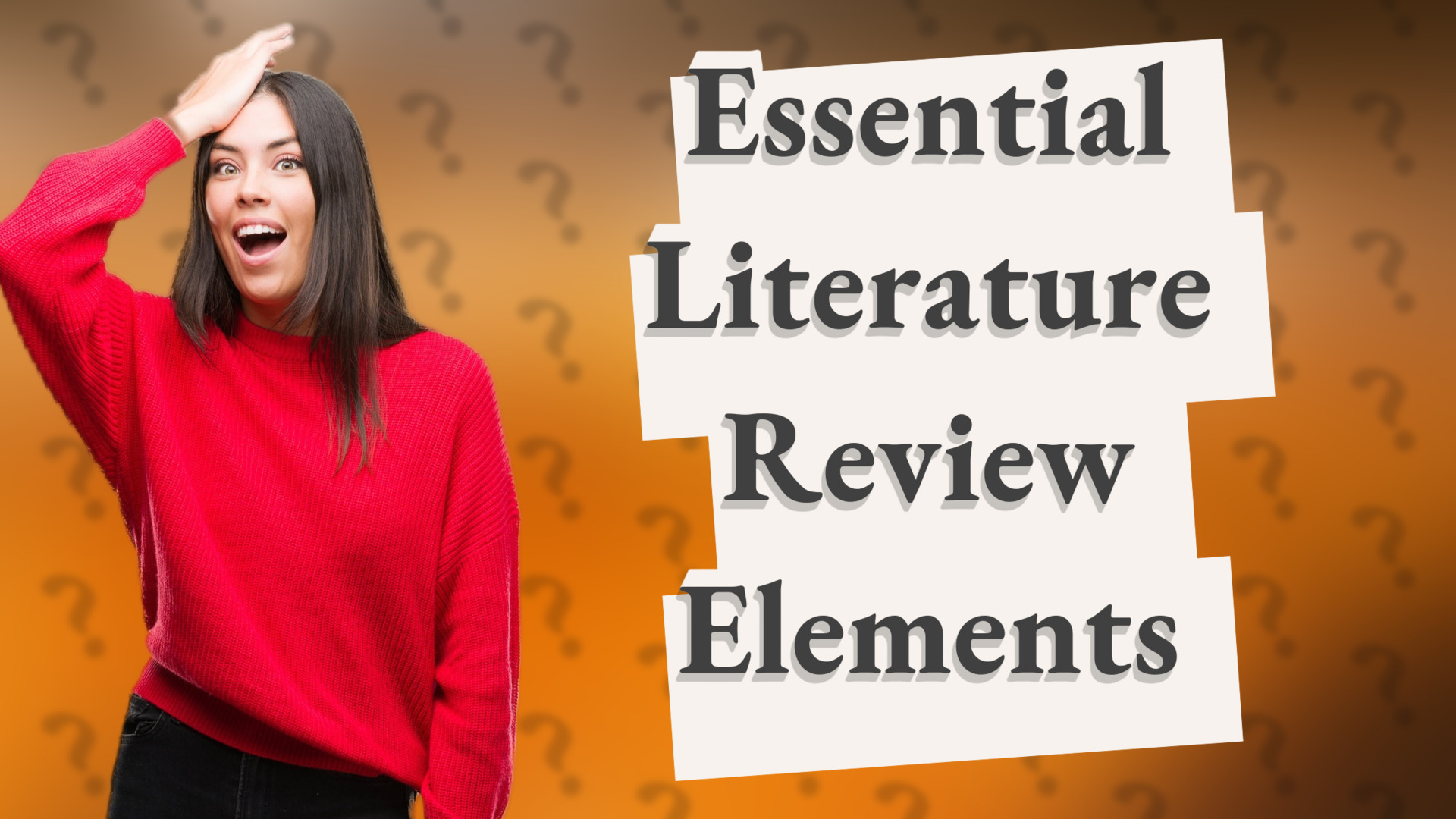 Essential Literature Review Elements