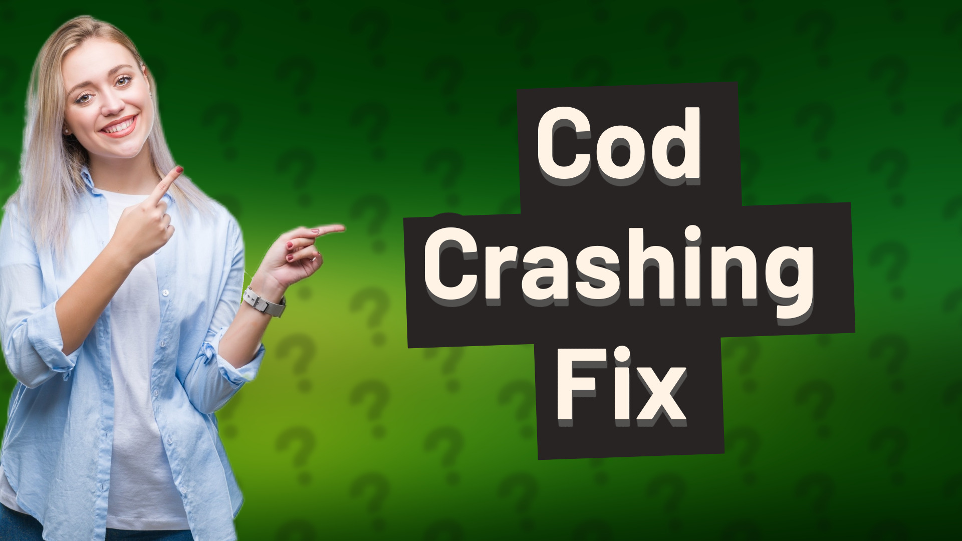 Cod Crashing Fix