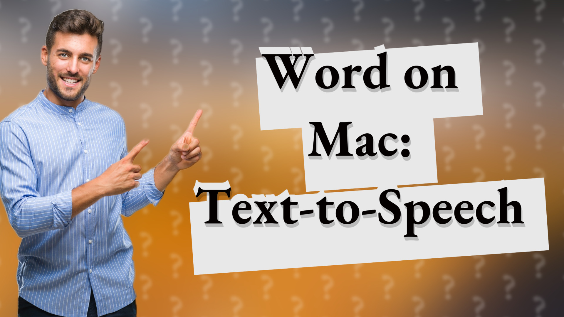Word on Mac: Text-to-Speech