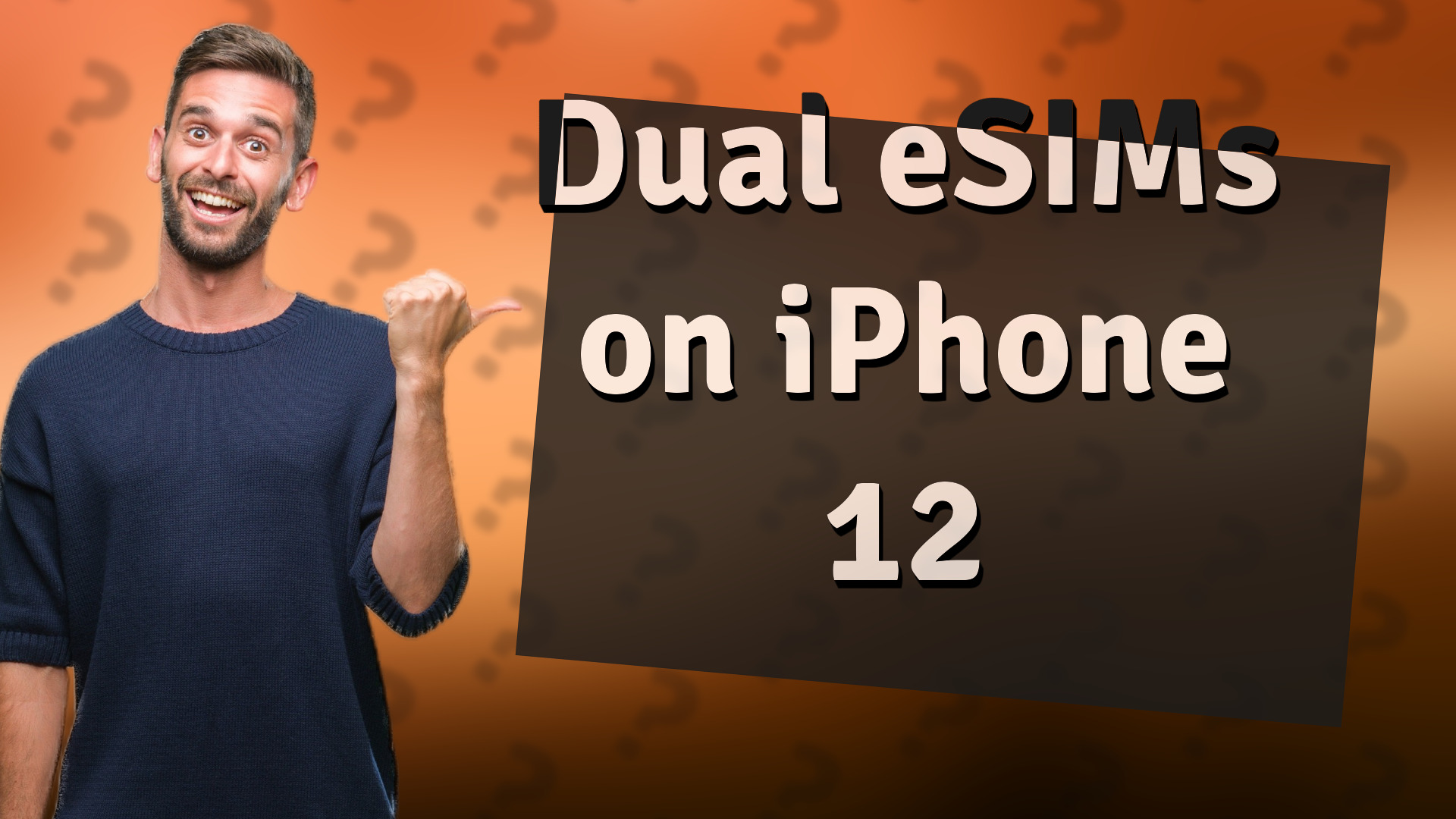 Dual eSIMs on iPhone 12