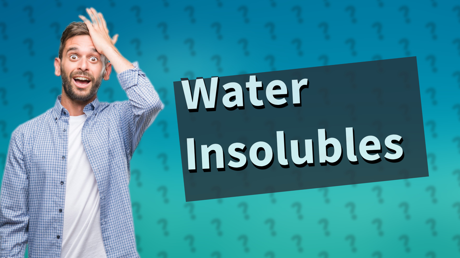 Water Insolubles
