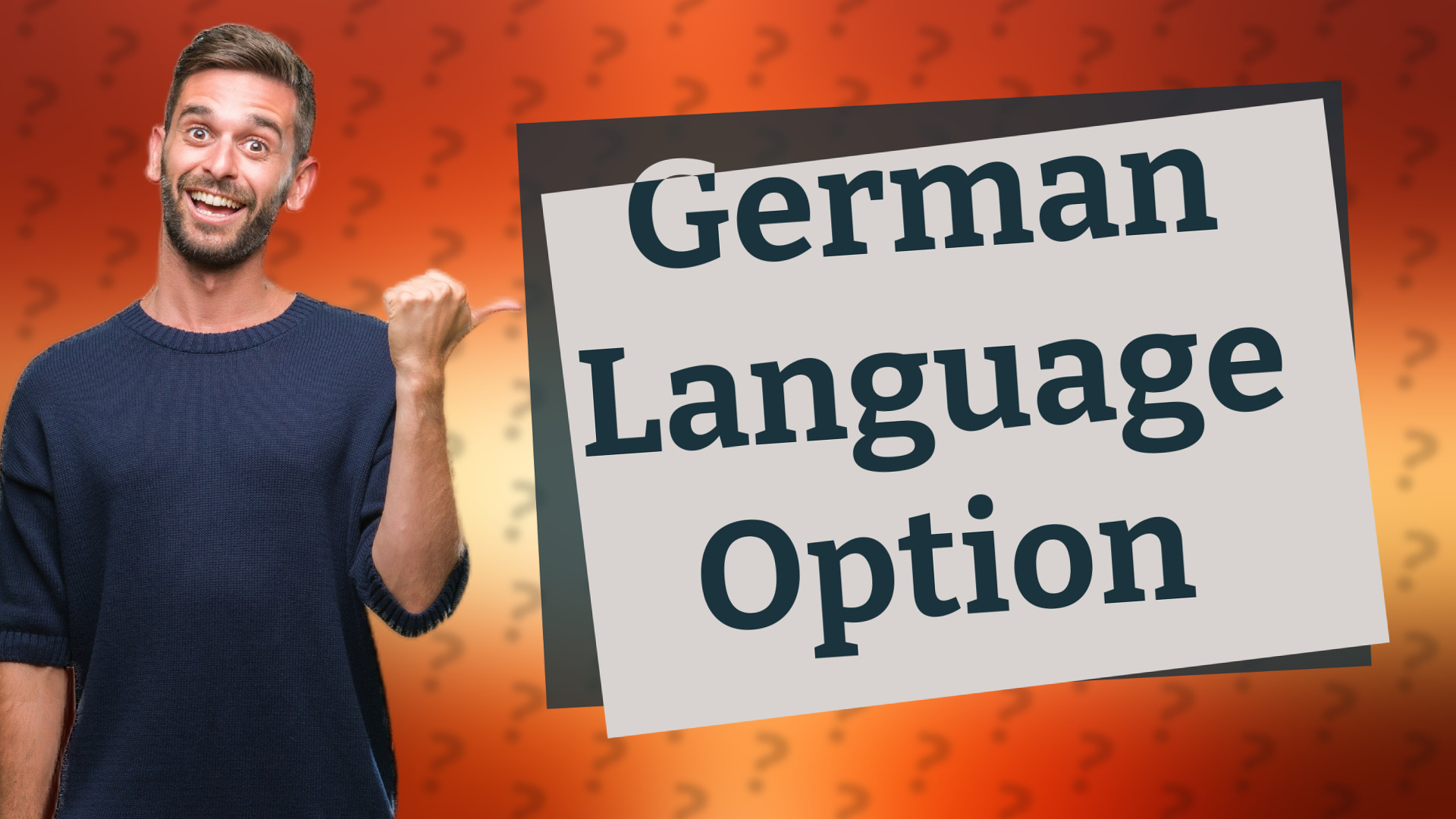 German Language Option