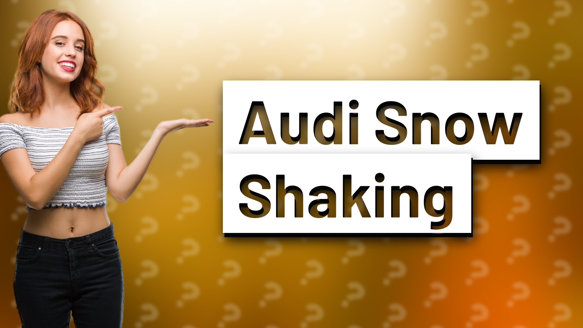 Audi Snow Shaking