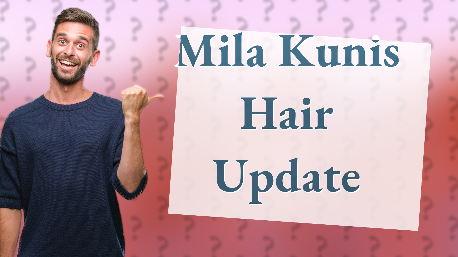 Mila Kunis Hair Update