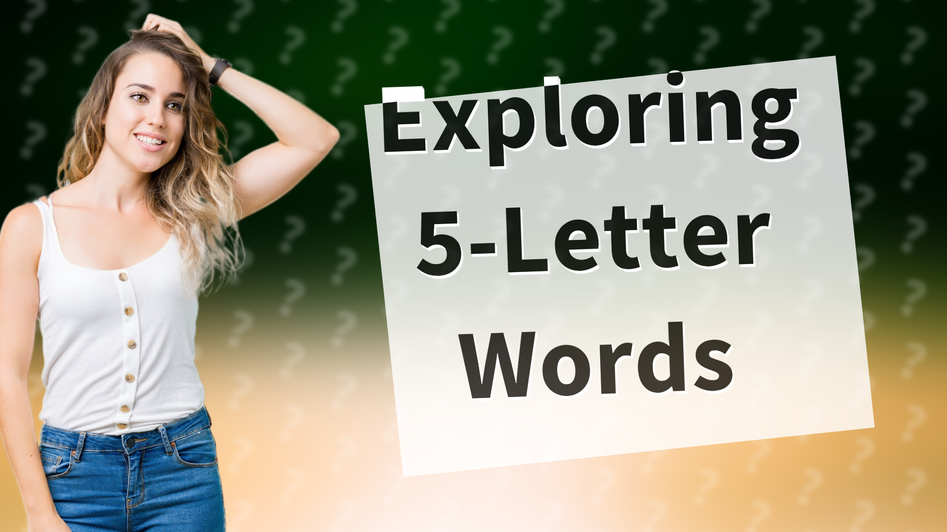 Exploring 5-Letter Words