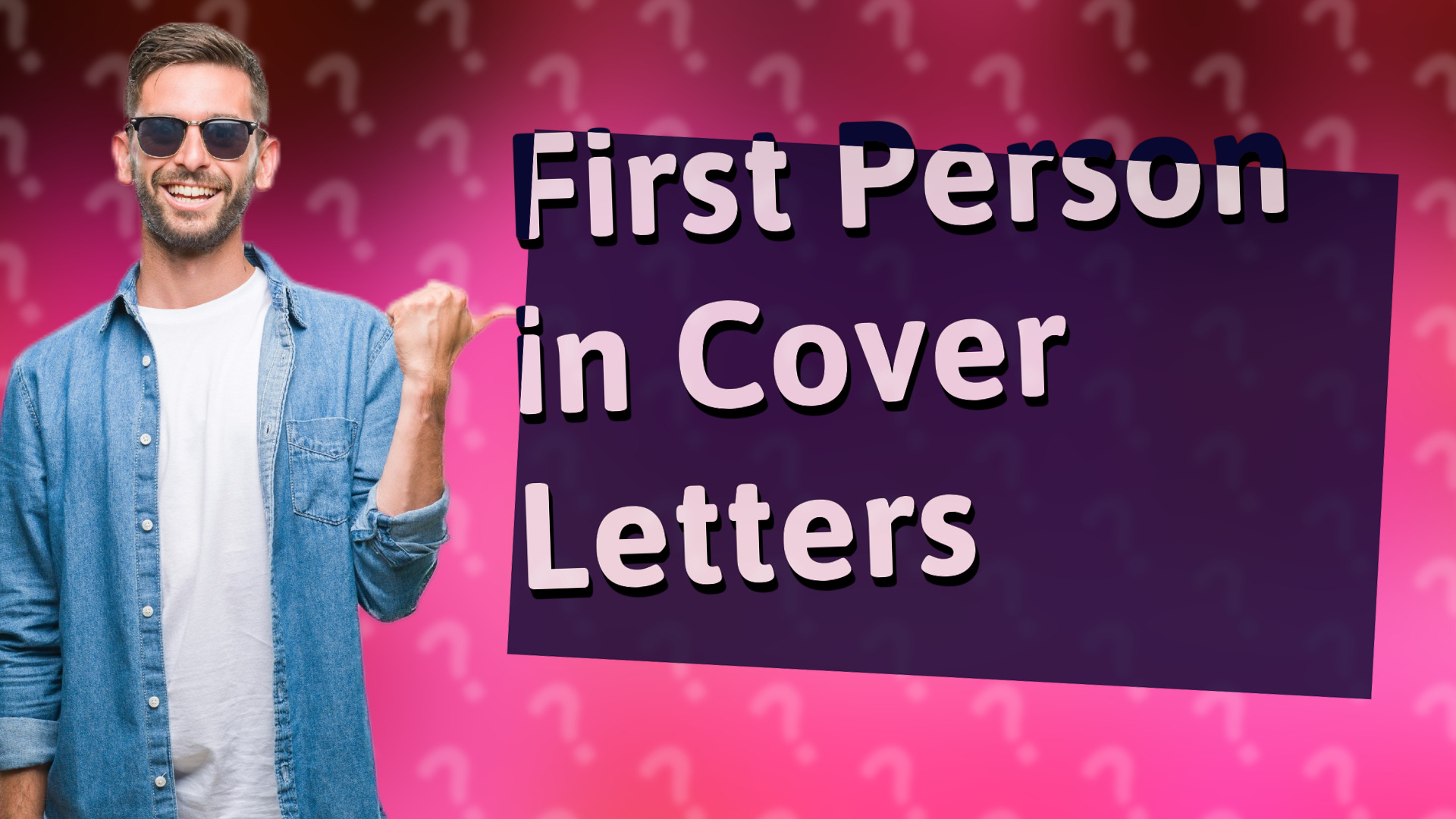 First Person in Cover Letters