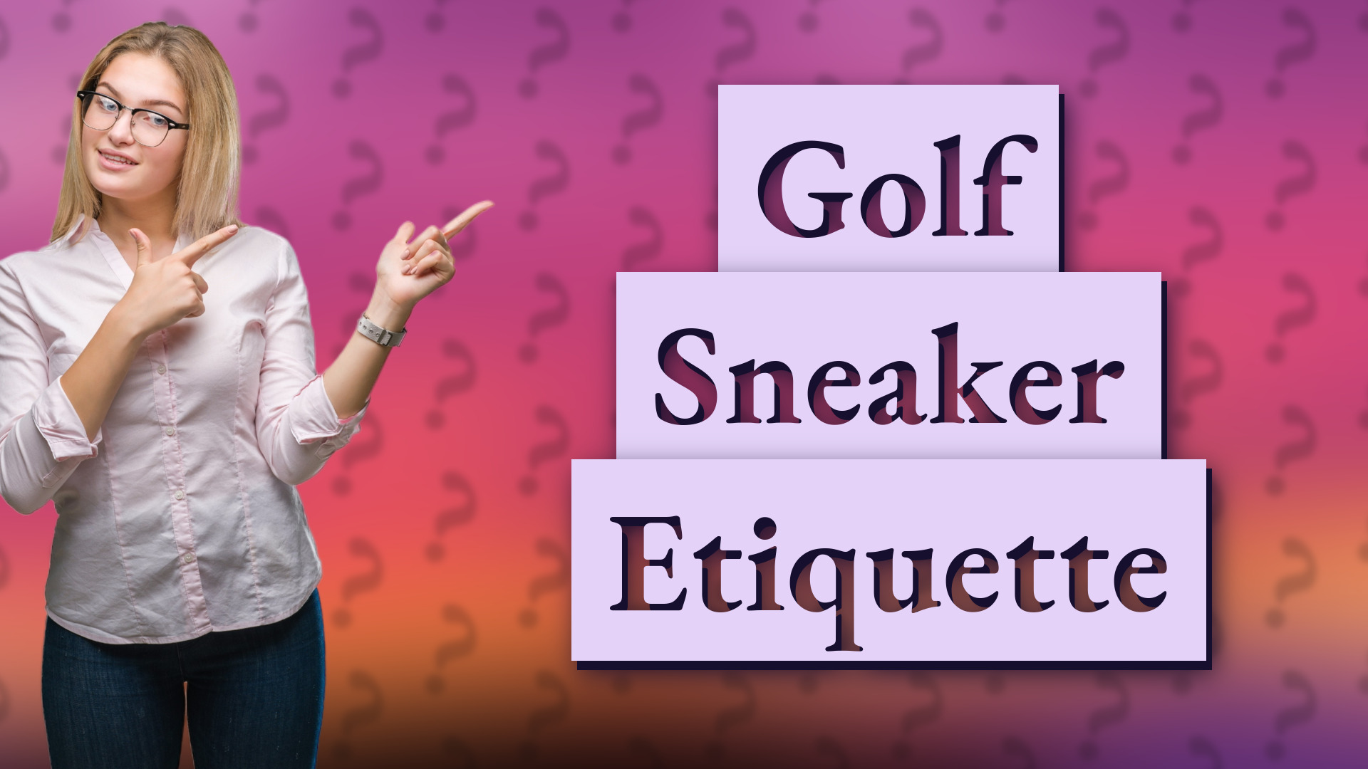Golf Sneaker Etiquette