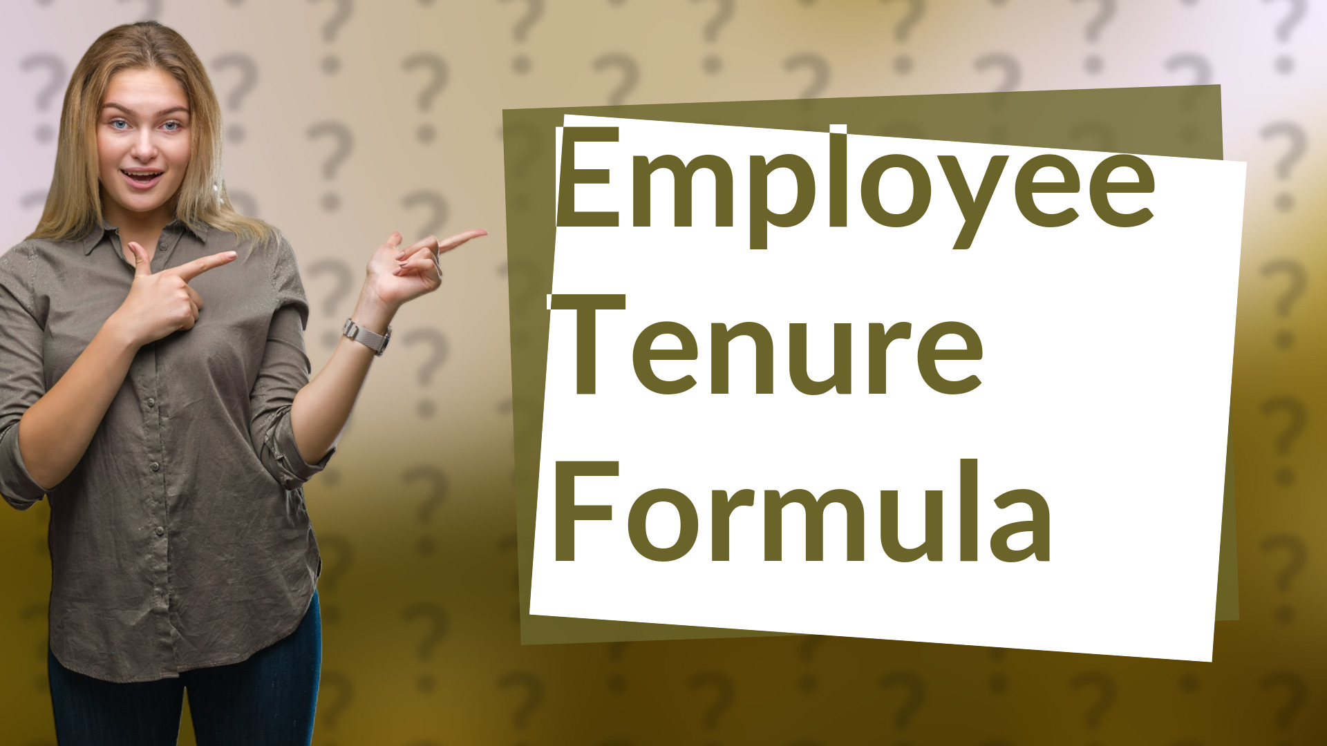 Employee Tenure Formula
