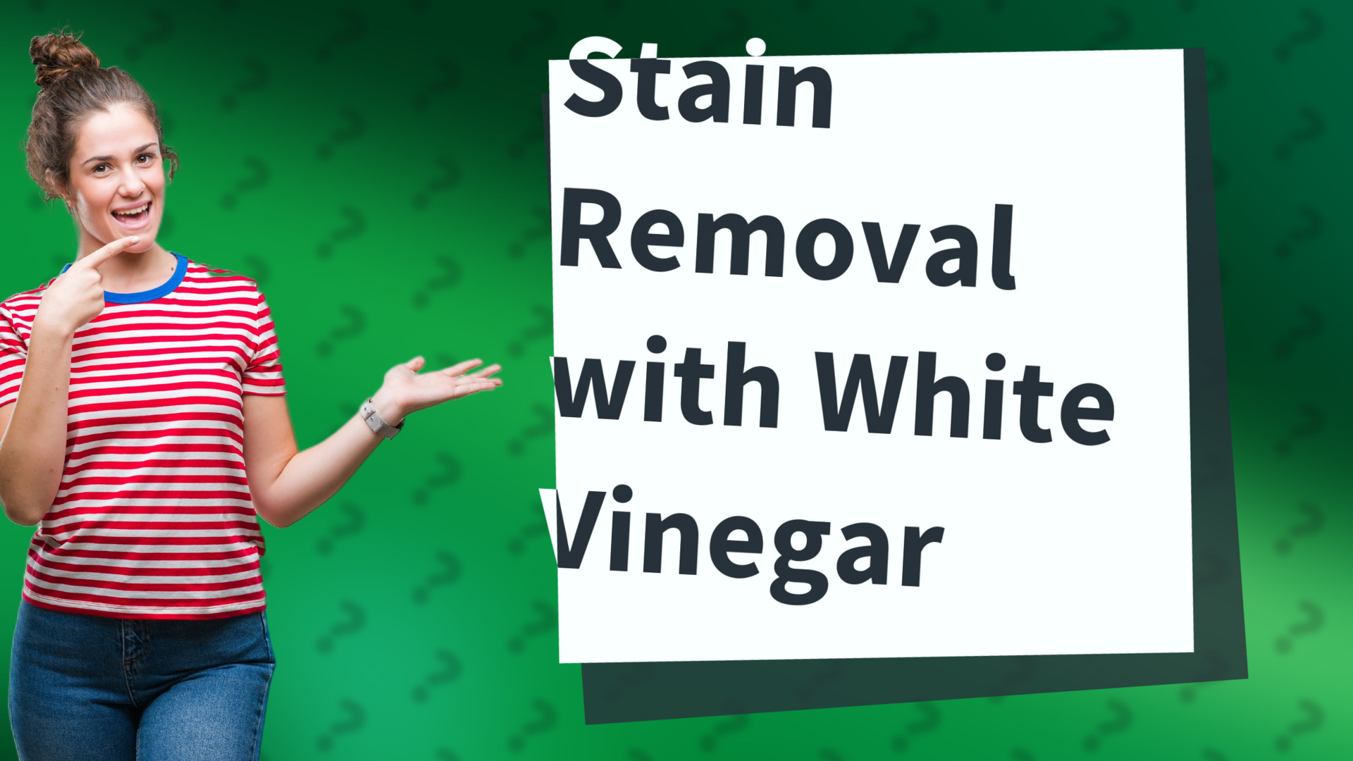 Stain Removal with White Vinegar