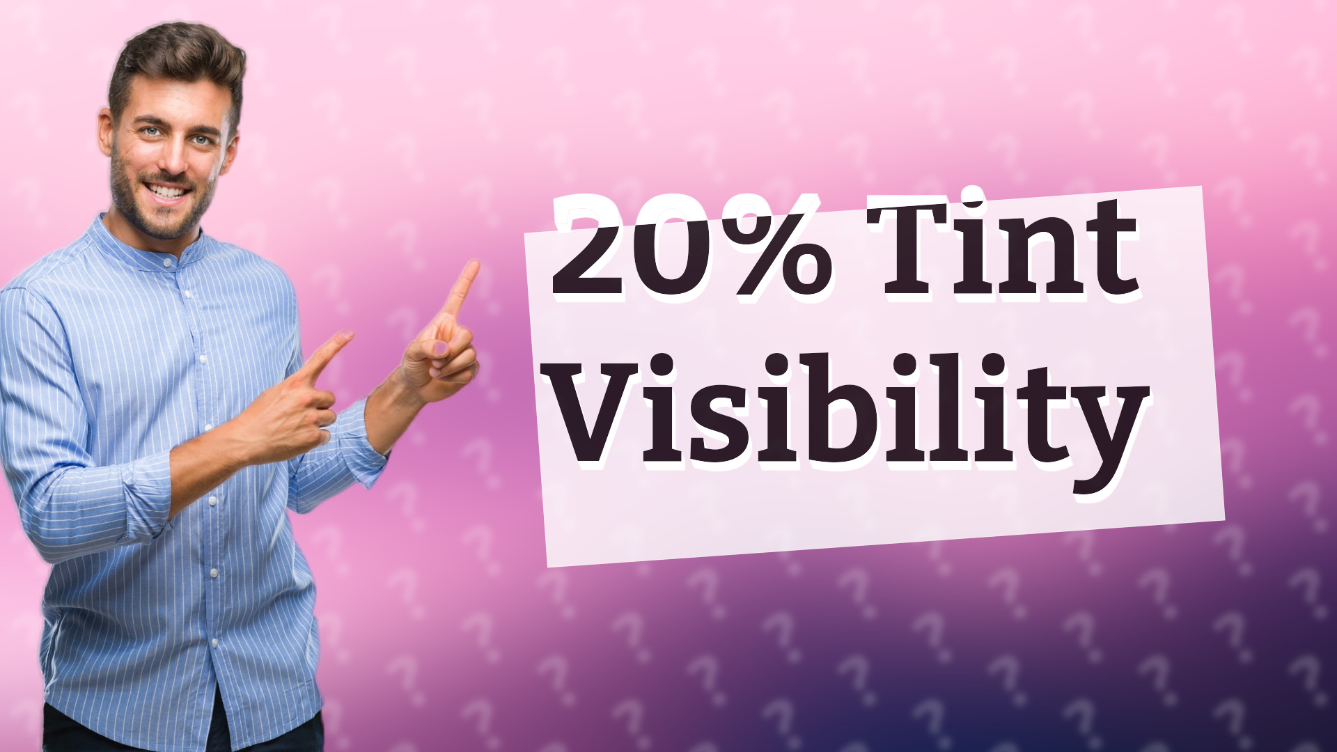 20% Tint Visibility