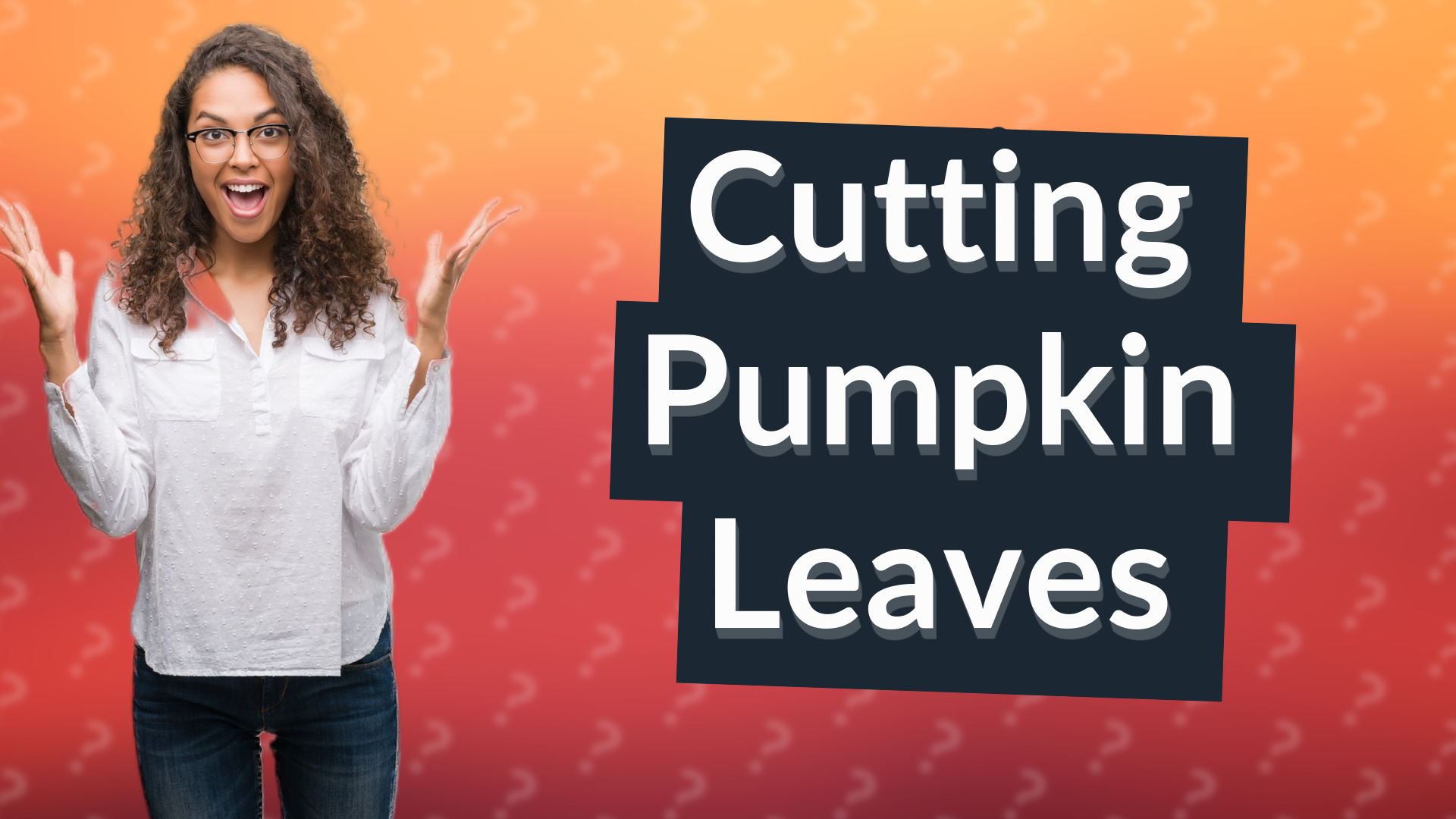 Cutting Pumpkin Leaves