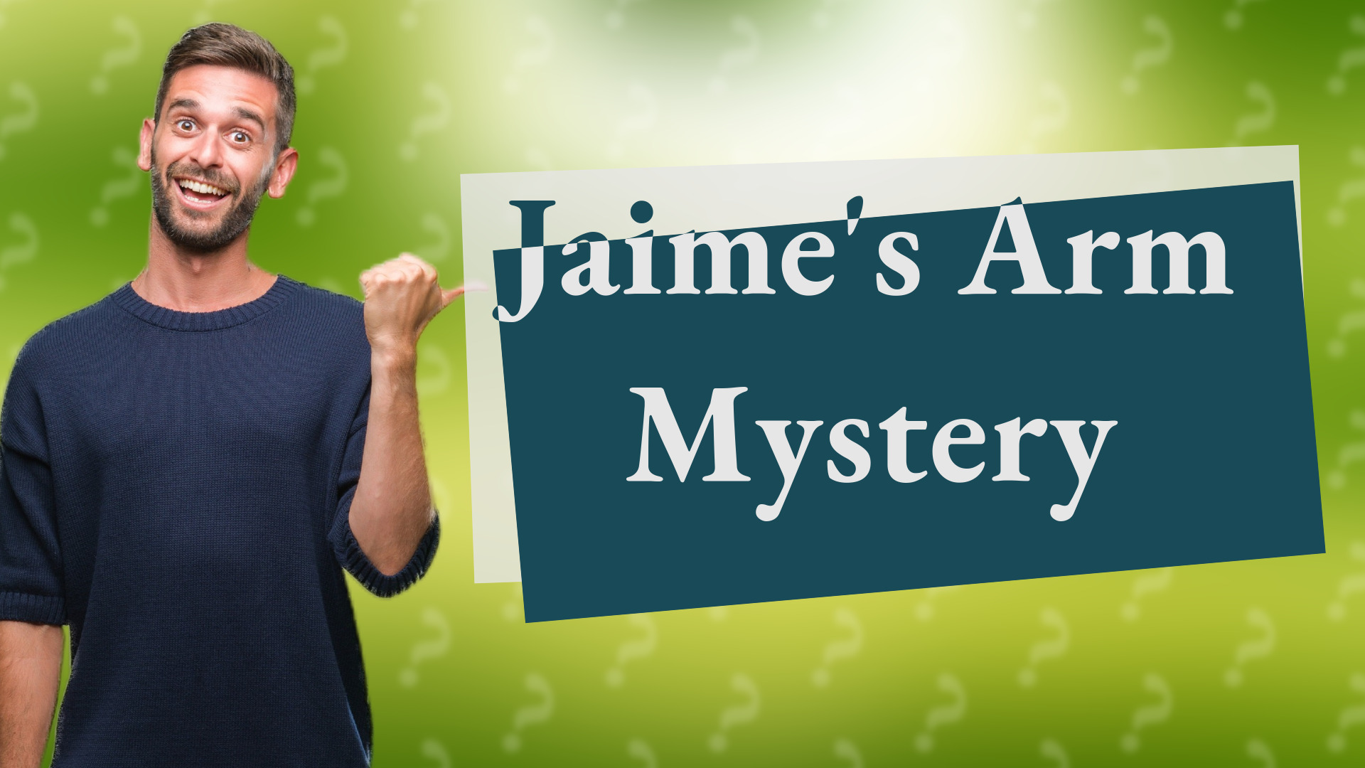 Jaime's Arm Mystery