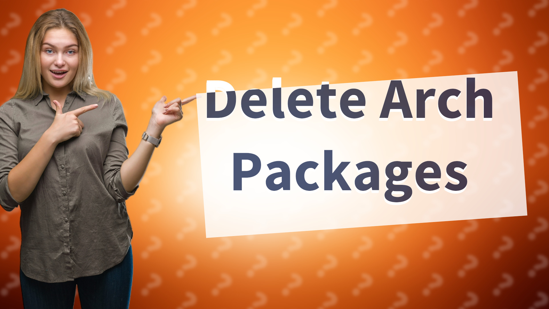 Delete Arch Packages