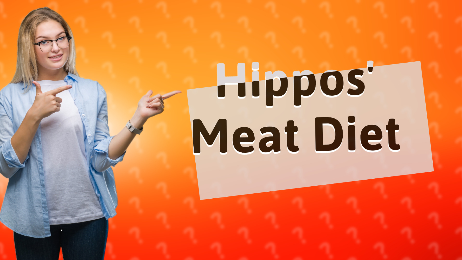 Hippos' Meat Diet