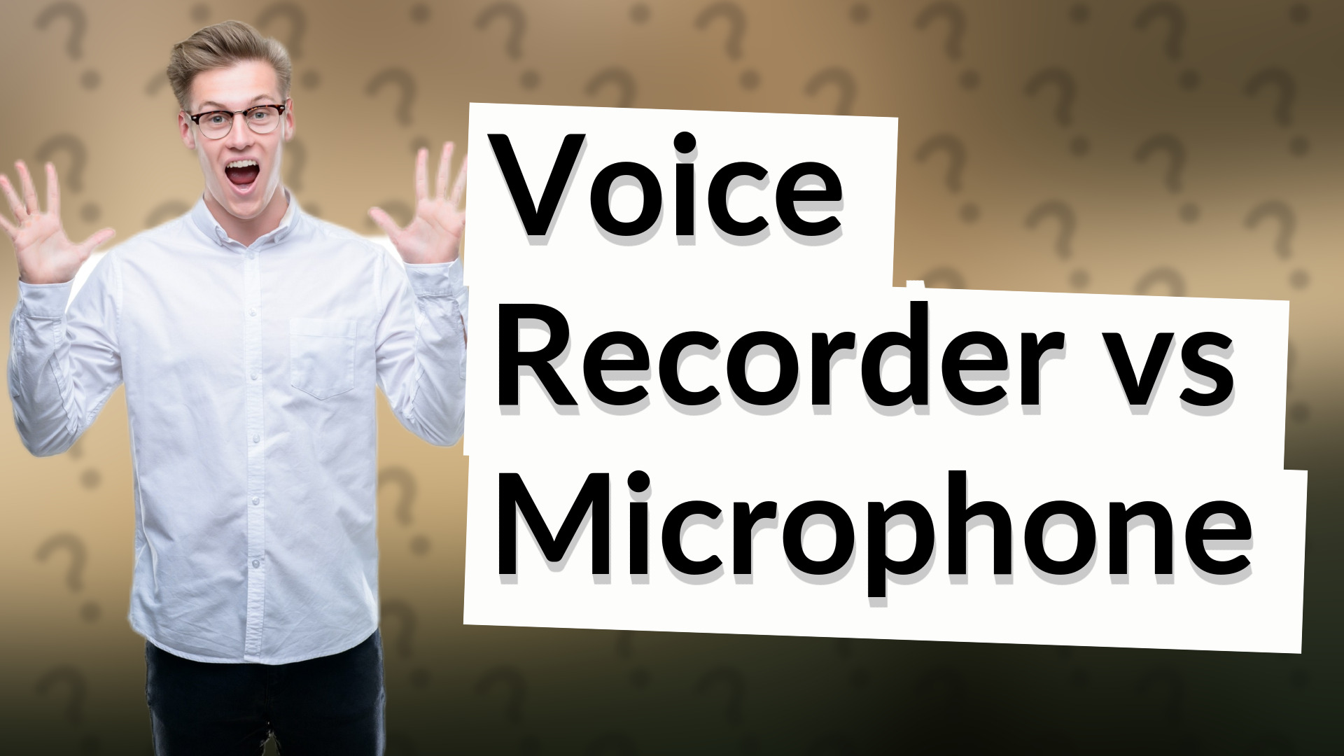 Voice Recorder vs Microphone