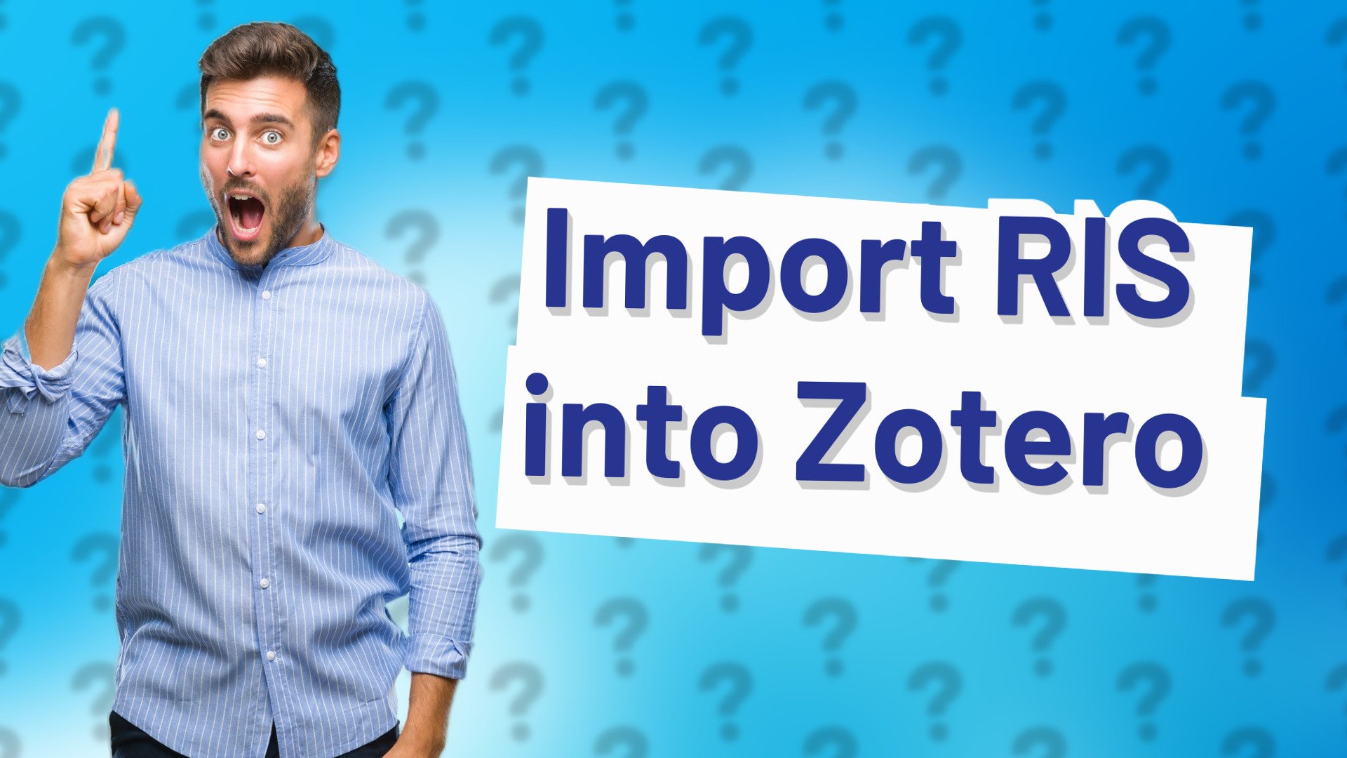 Import RIS into Zotero