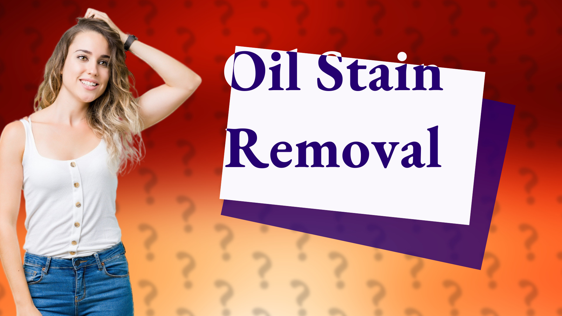 Oil Stain Removal