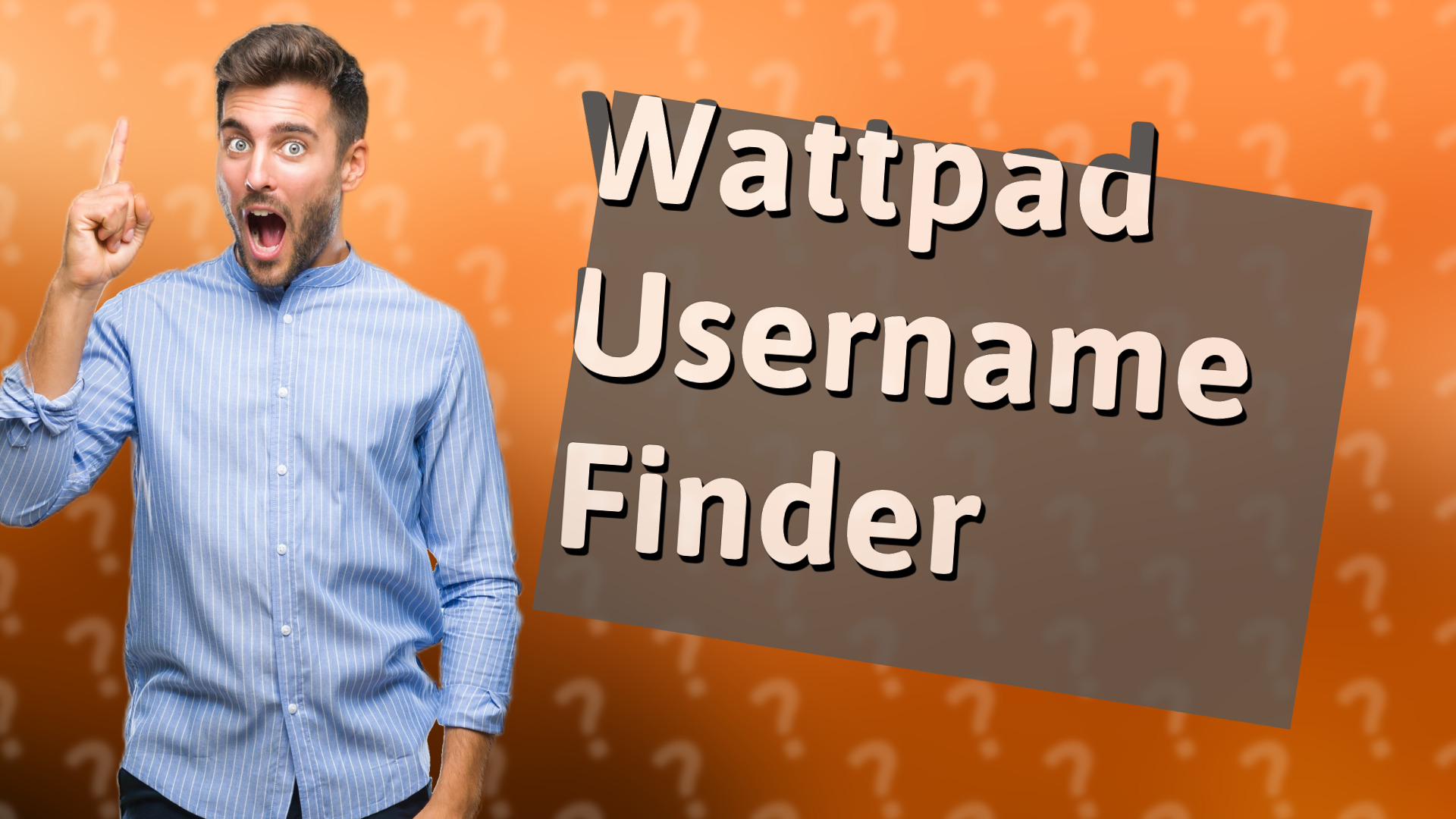 Wattpad Username Finder