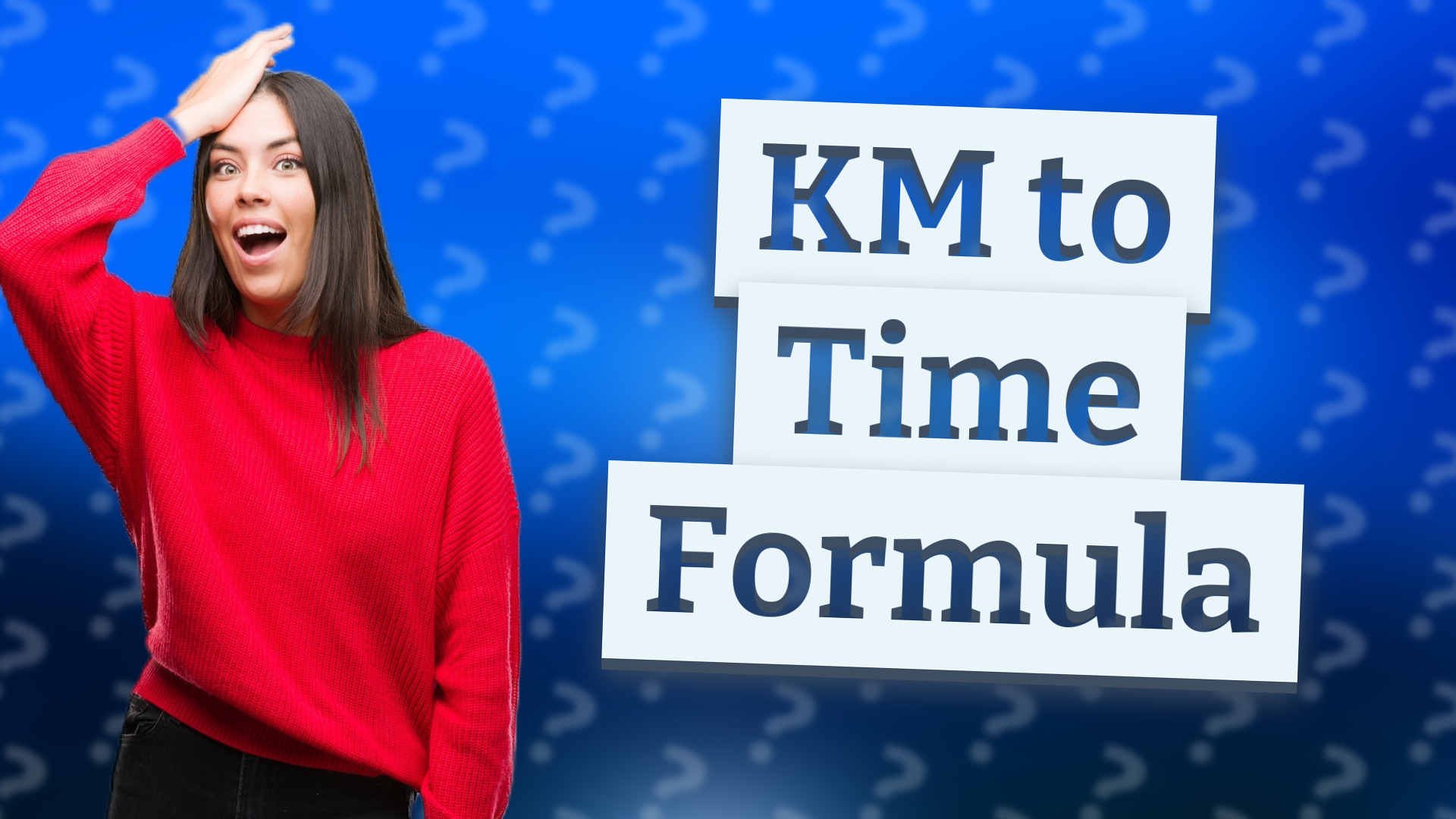 KM to Time Formula