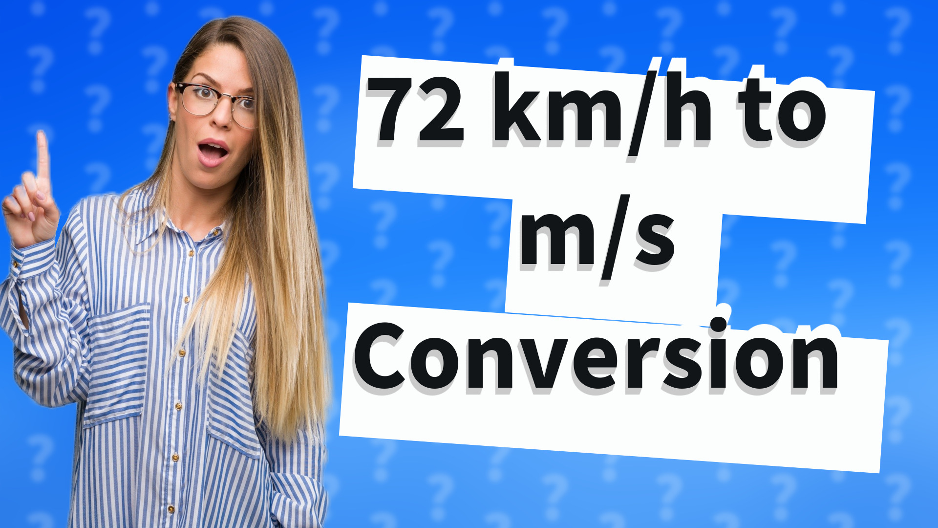 72 km/h to m/s Conversion