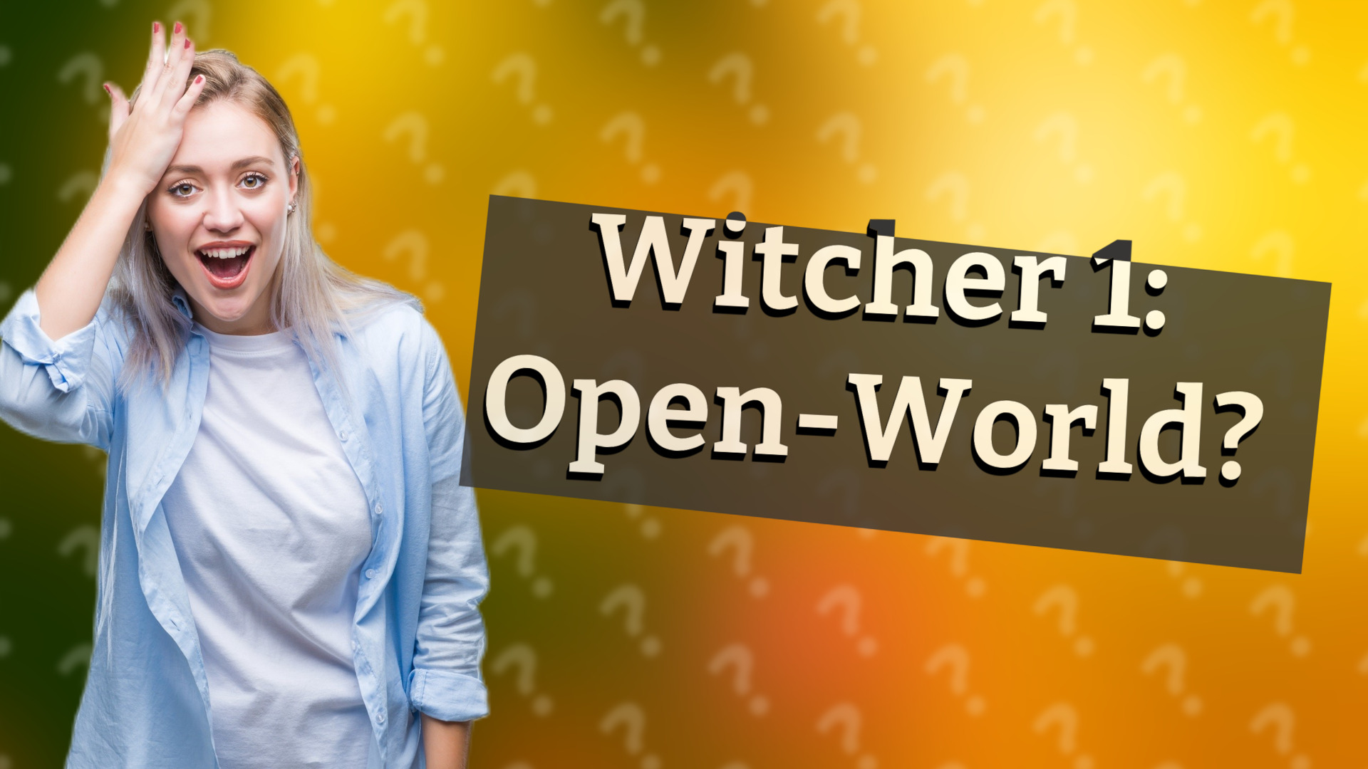 Witcher 1: Open-World?