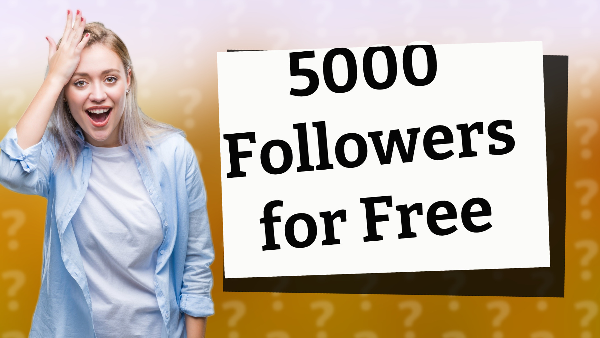 5000 Followers for Free