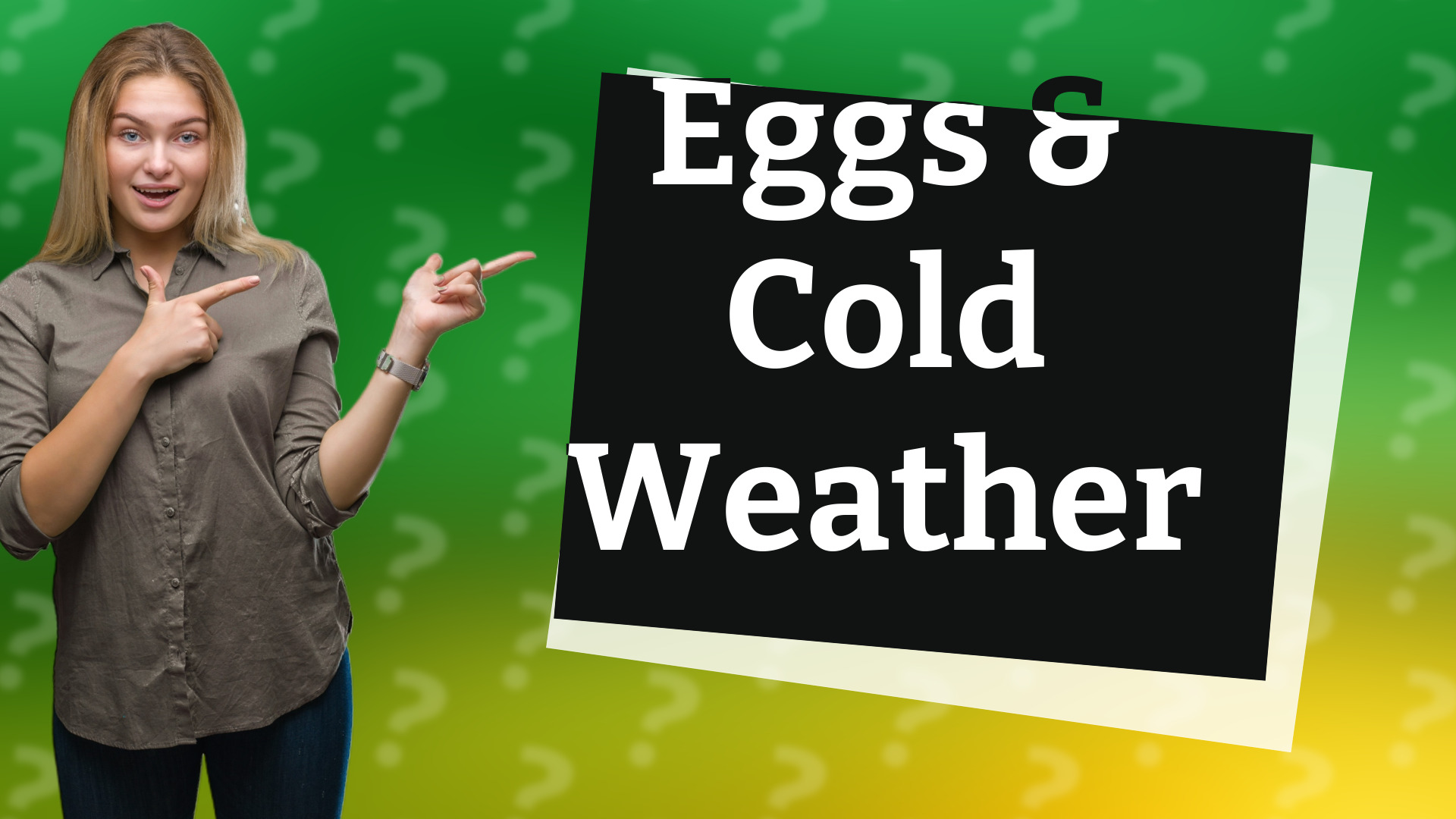 Eggs & Cold Weather