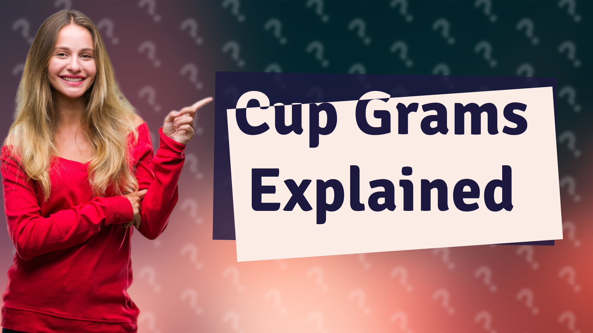 Cup Grams Explained