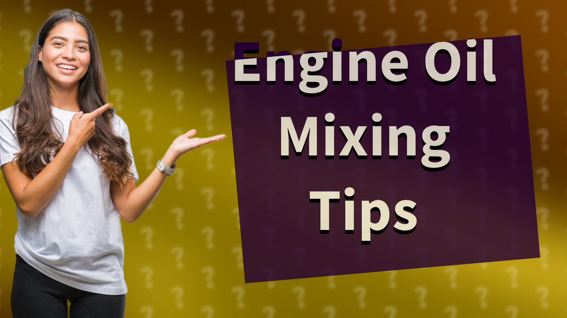 Engine Oil Mixing Tips